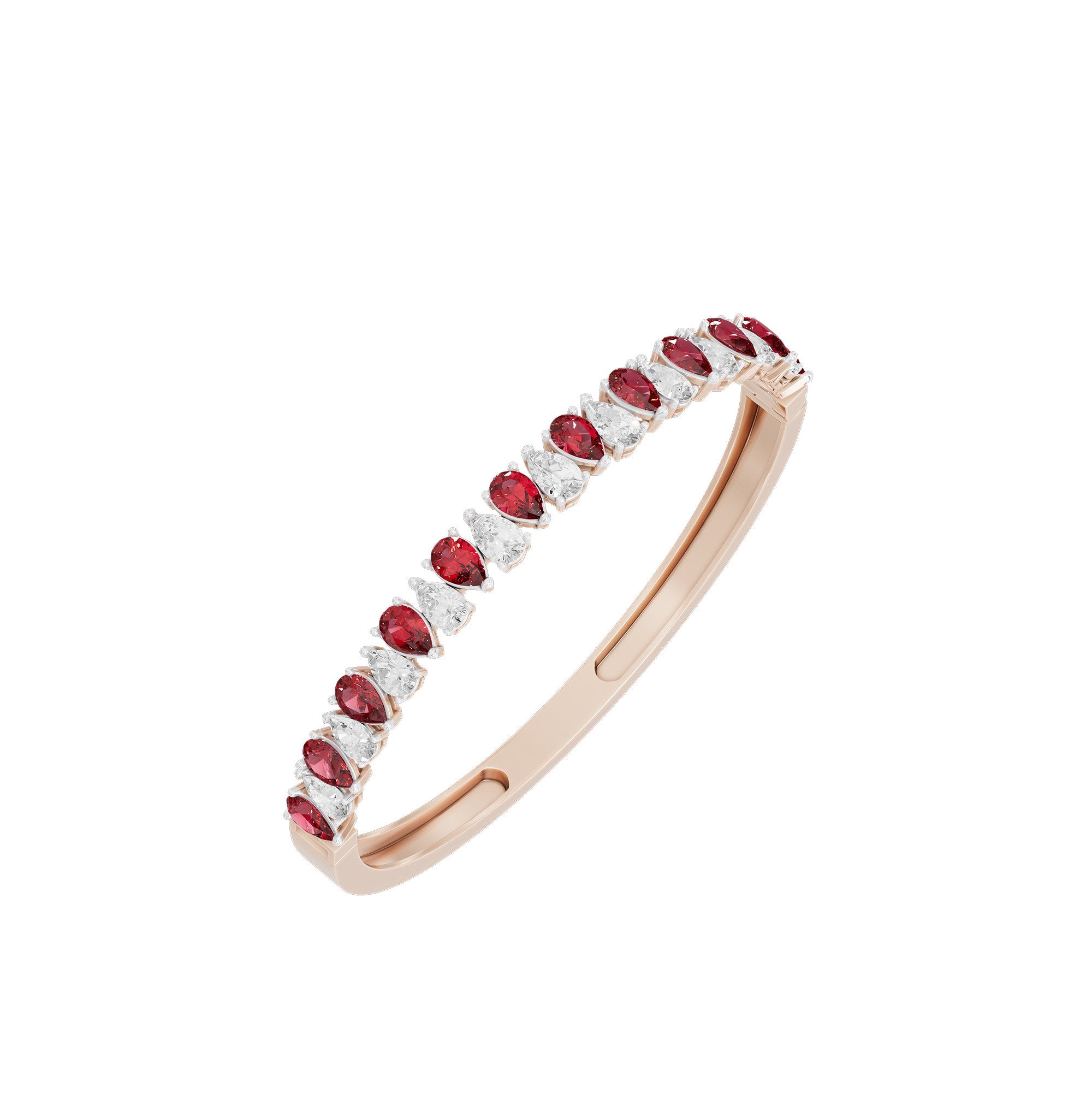 Rosy Rush wristband 3.1 Carat Lab Grown Diamond Bracelet