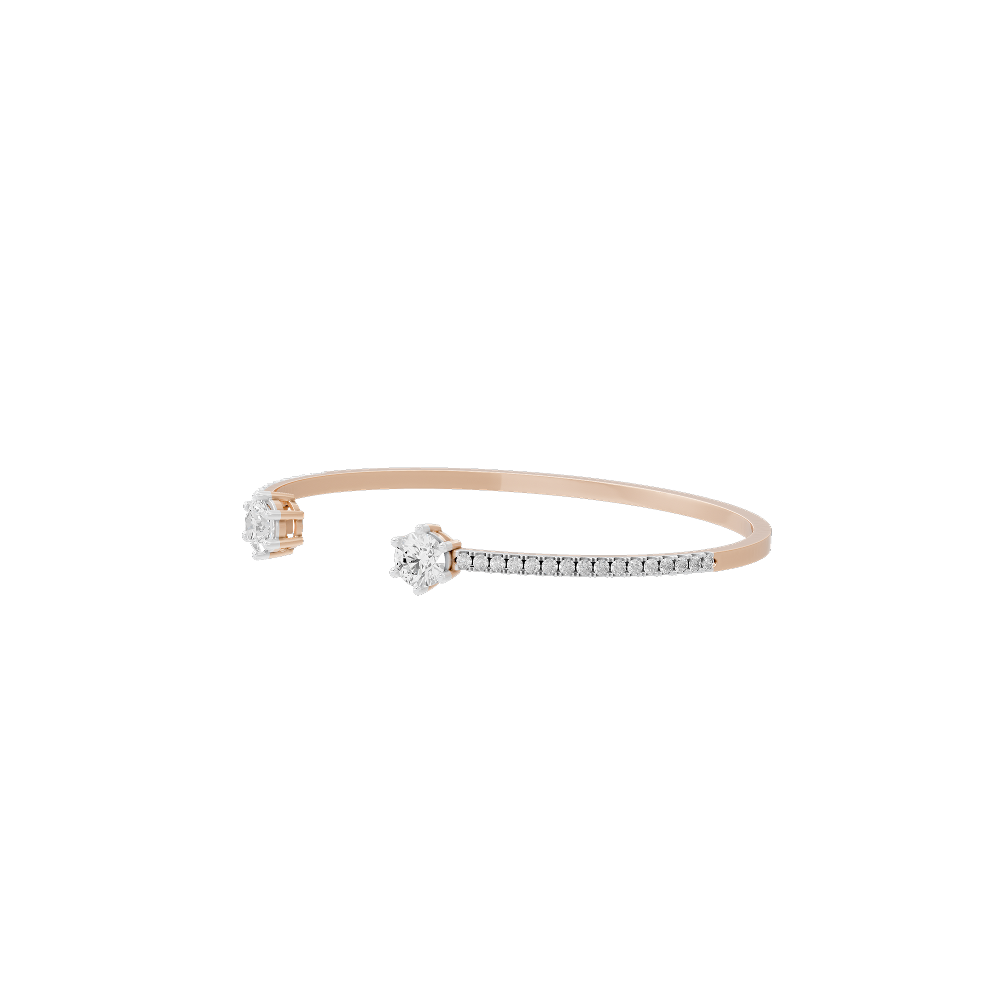 Open Vow Flexcuff 2.107 Lab Grown Diamond Bracelet