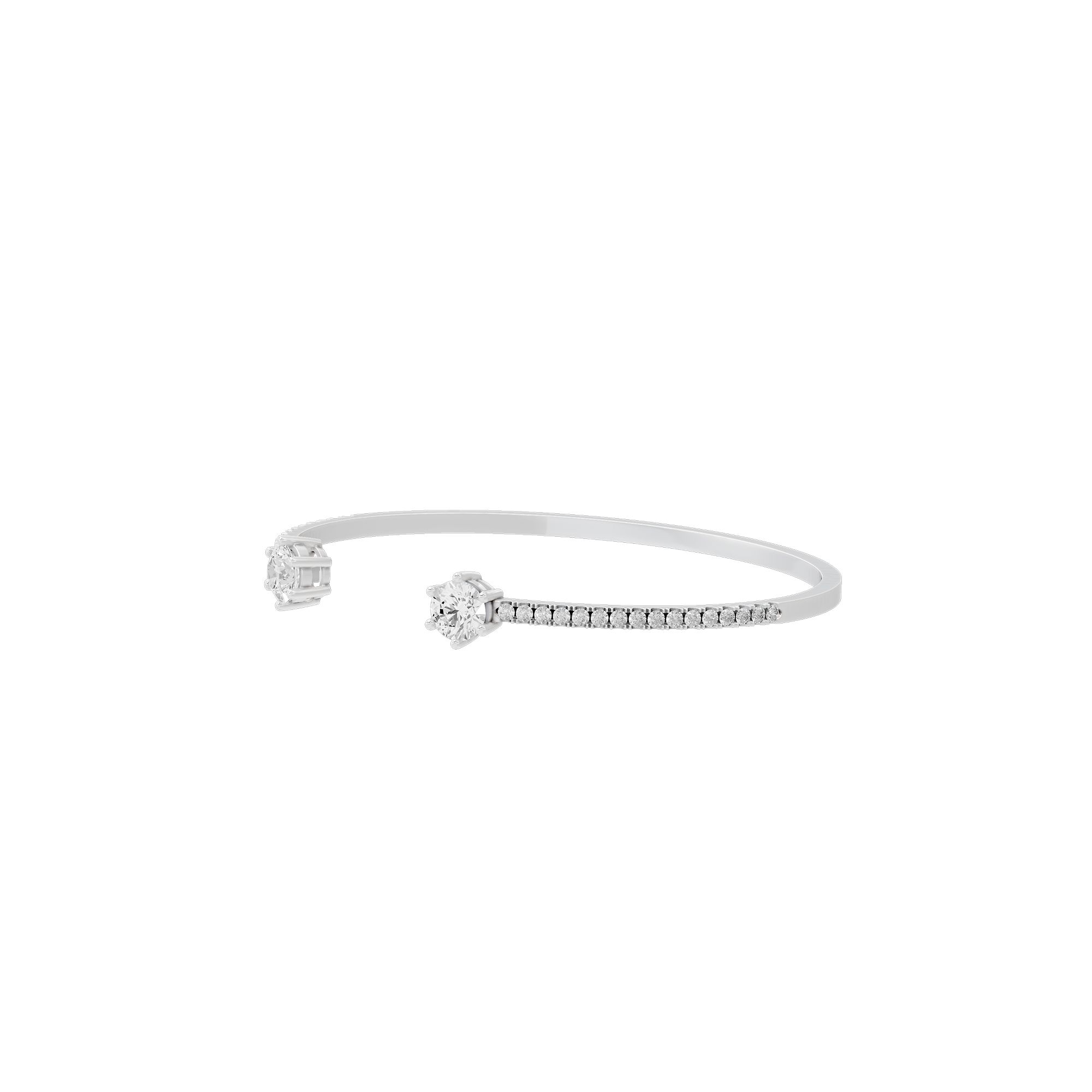 Open Vow Flexcuff 2.107 Lab Grown Diamond Bracelet