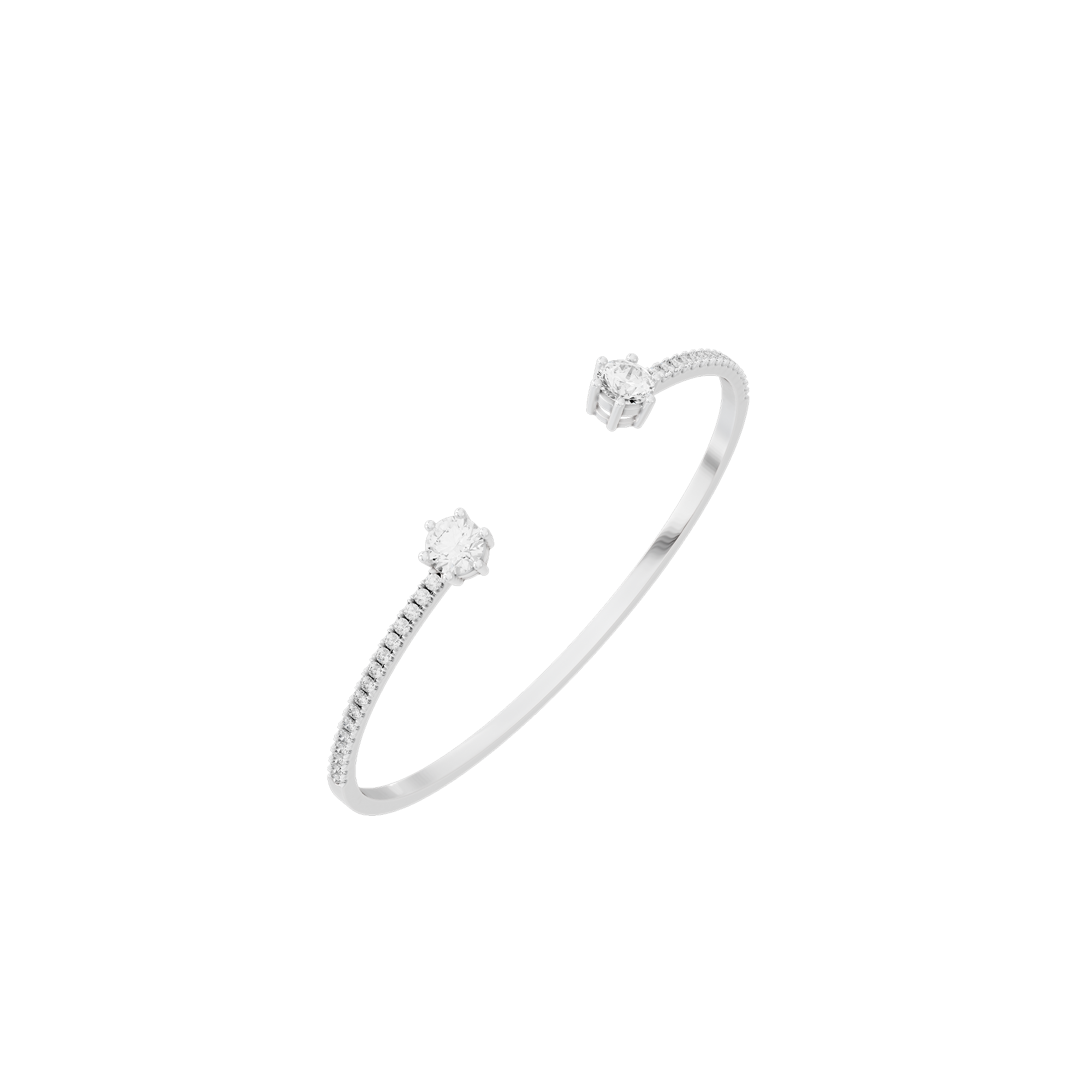 Open Vow Flexcuff 2.107 Lab Grown Diamond Bracelet