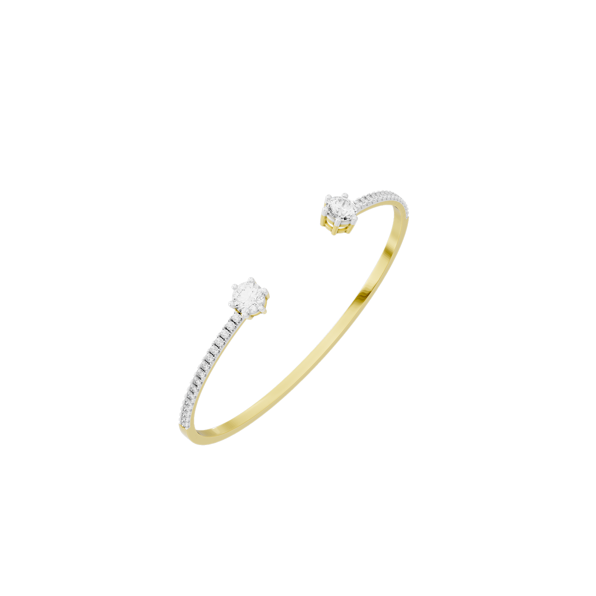 Open Vow Flexcuff 2.107 Lab Grown Diamond Bracelet