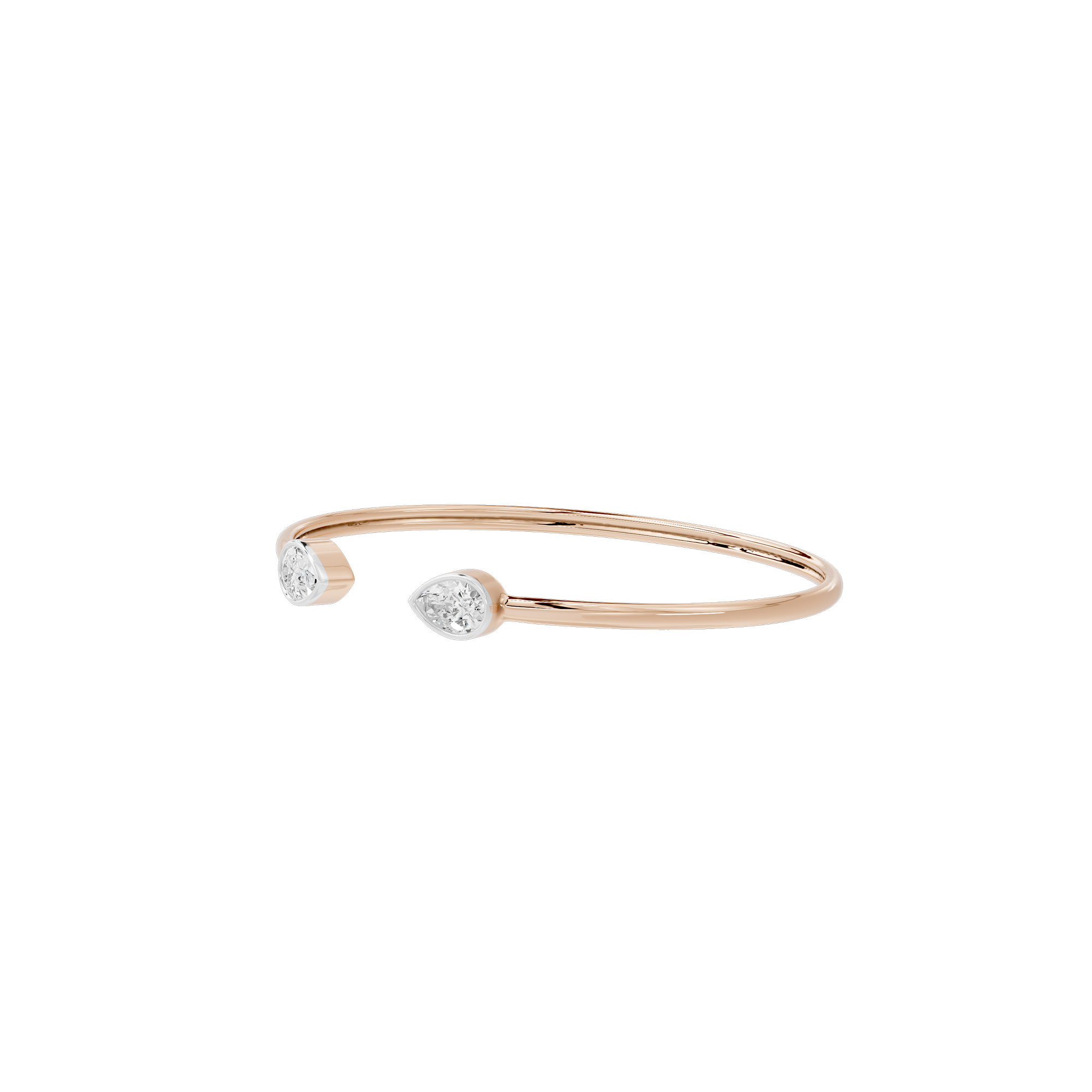 Twin Tingz flexcuff 1.321 Carat Lab Grown Diamond Bracelet