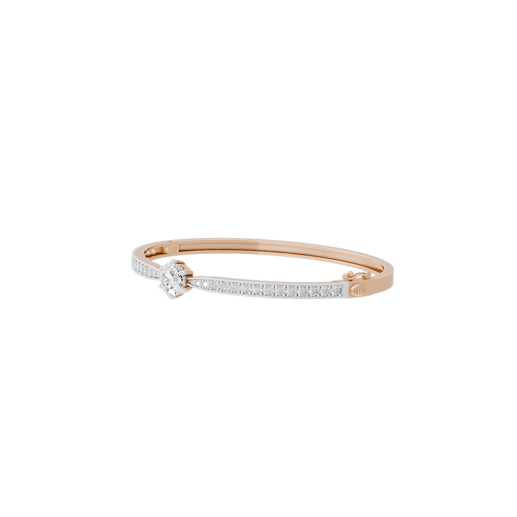 Center Flash Wristband 3.032 Carat Lab Grown Diamond Bracelet