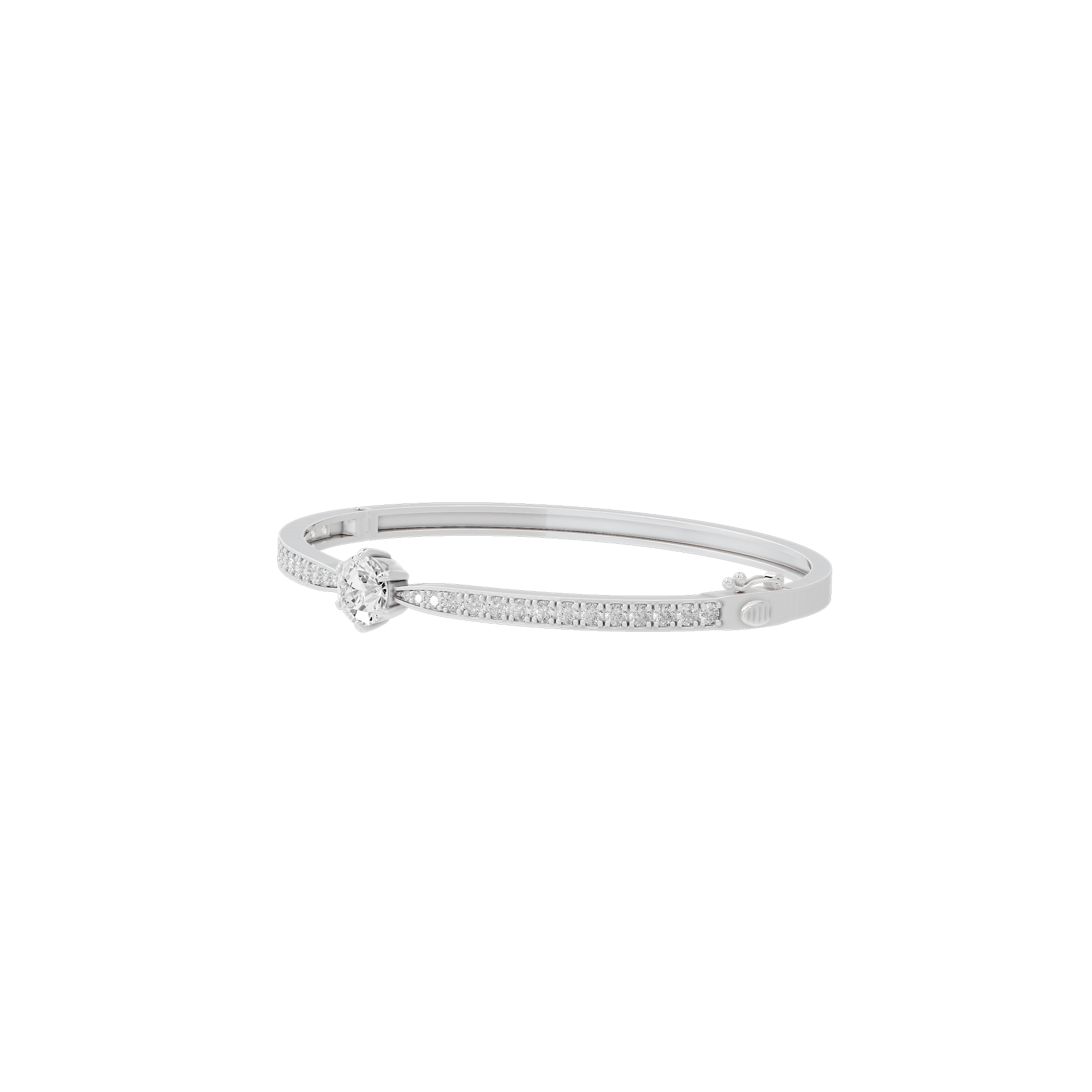 Center Flash Wristband 3.032 Carat Lab Grown Diamond Bracelet