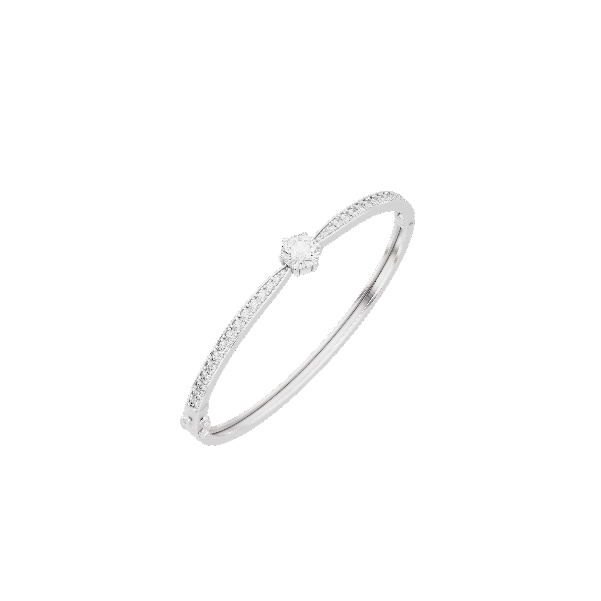 Center Flash Wristband 3.032 Carat Lab Grown Diamond Bracelet