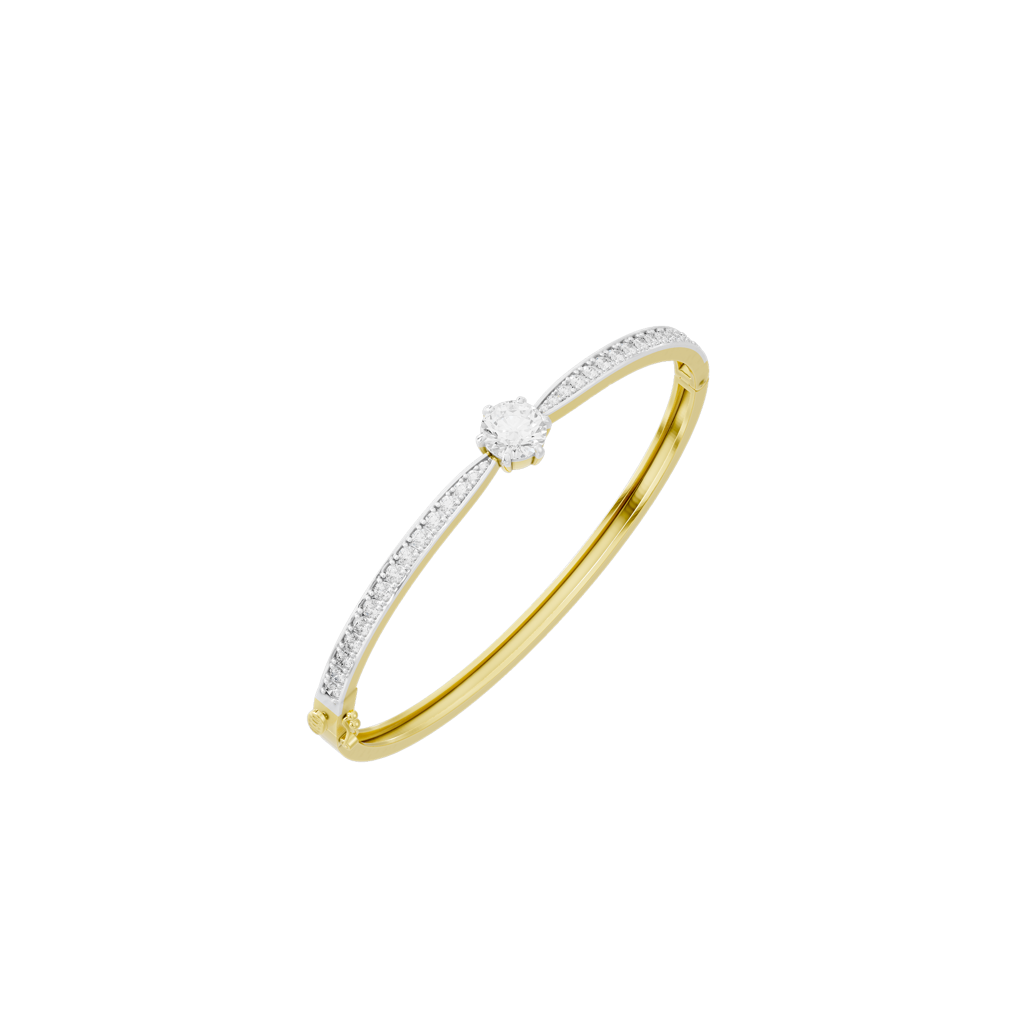 Center Flash Wristband 3.032 Carat Lab Grown Diamond Bracelet