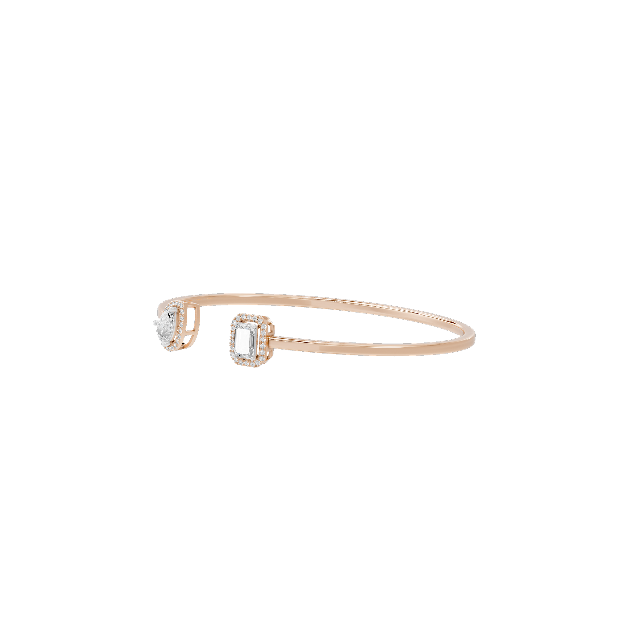 Duo Dash flexcuff 1.531 Carat Lab Grown Diamond Bracelet