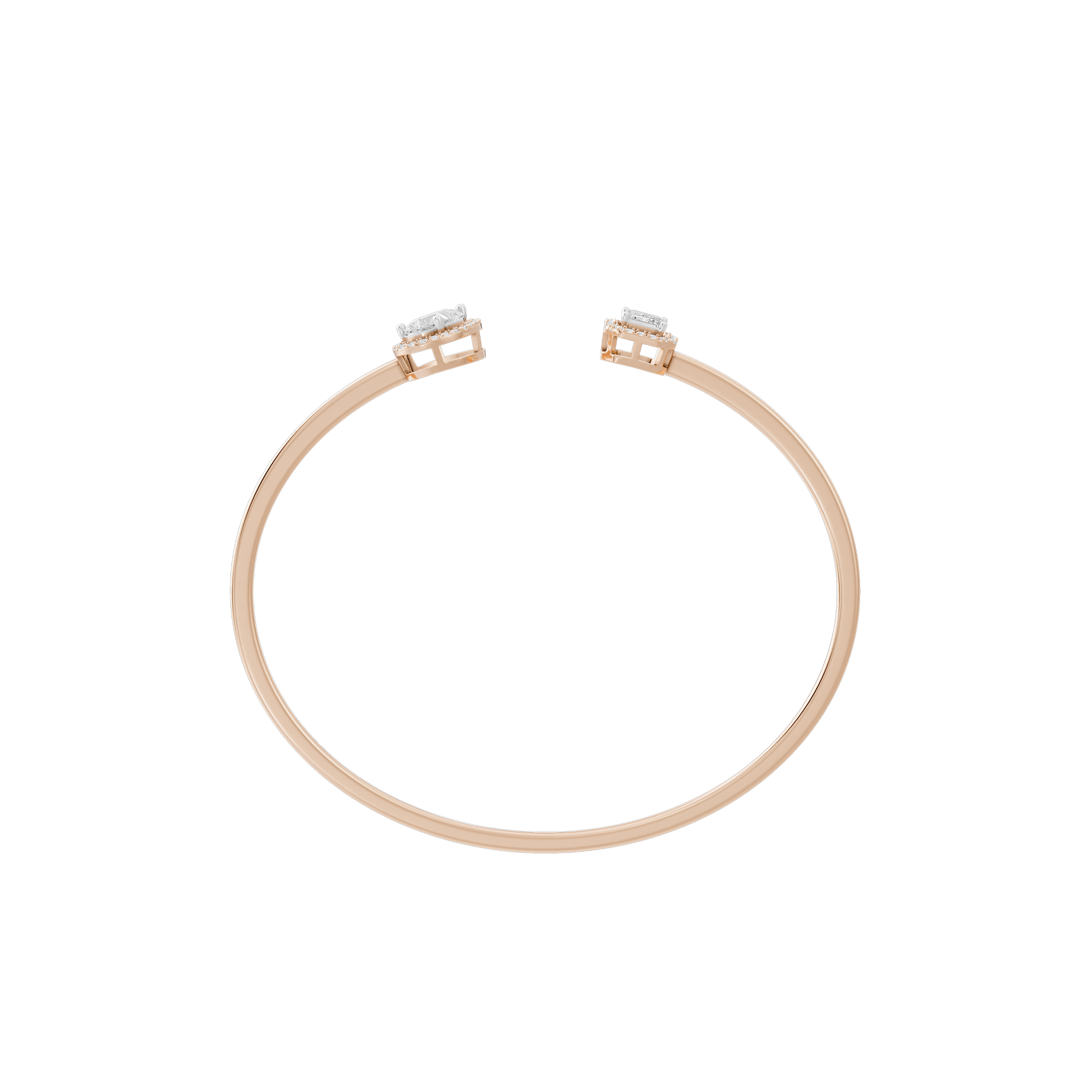 Duo Dash flexcuff 1.531 Carat Lab Grown Diamond Bracelet