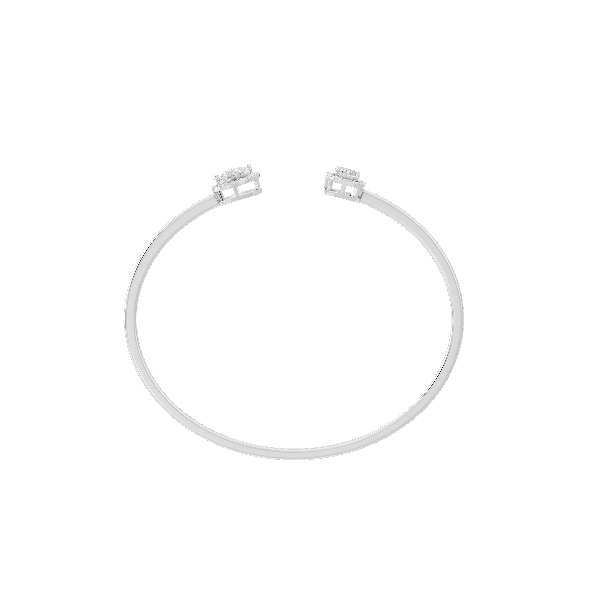 Duo Dash flexcuff 1.531 Carat Lab Grown Diamond Bracelet