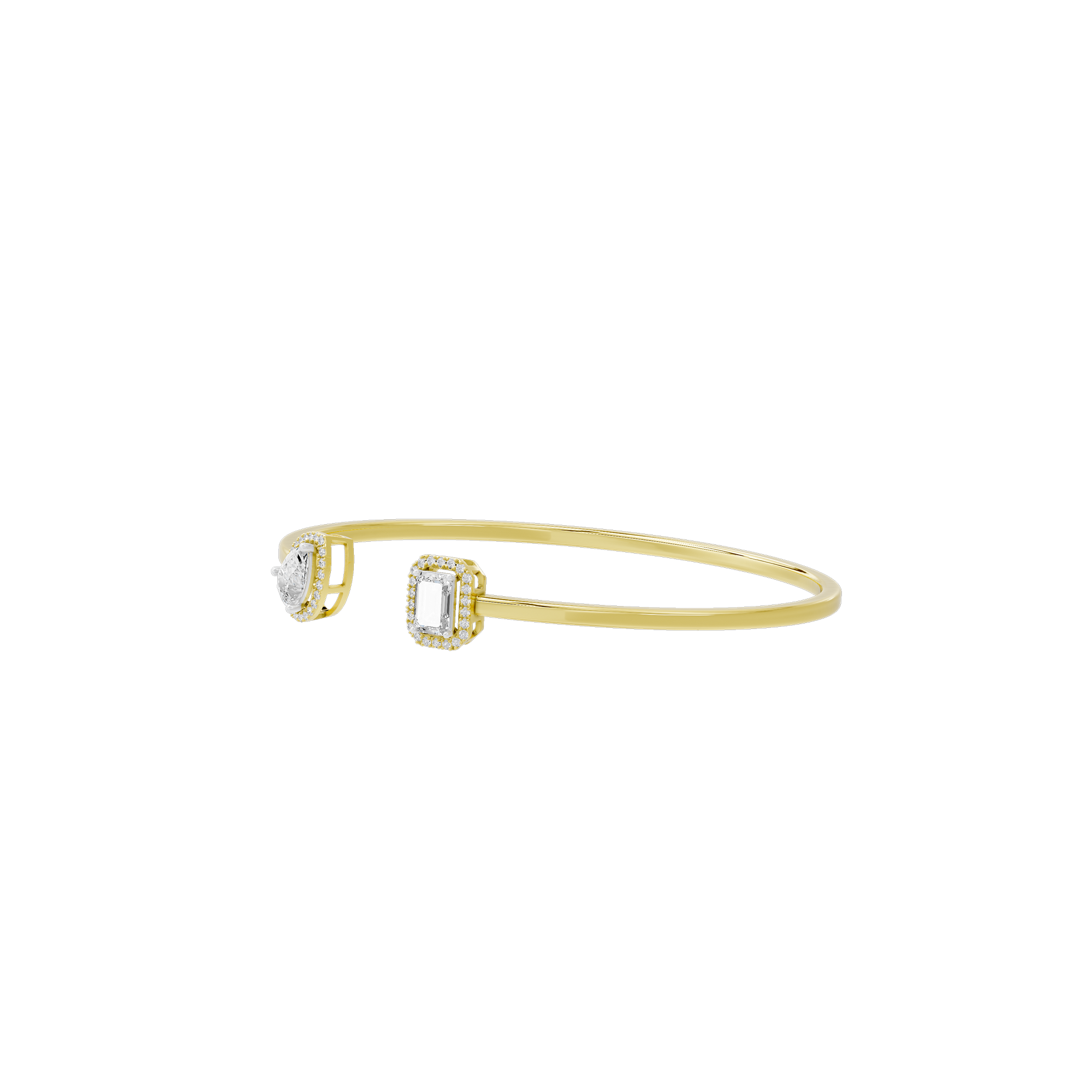 Duo Dash flexcuff 1.531 Carat Lab Grown Diamond Bracelet