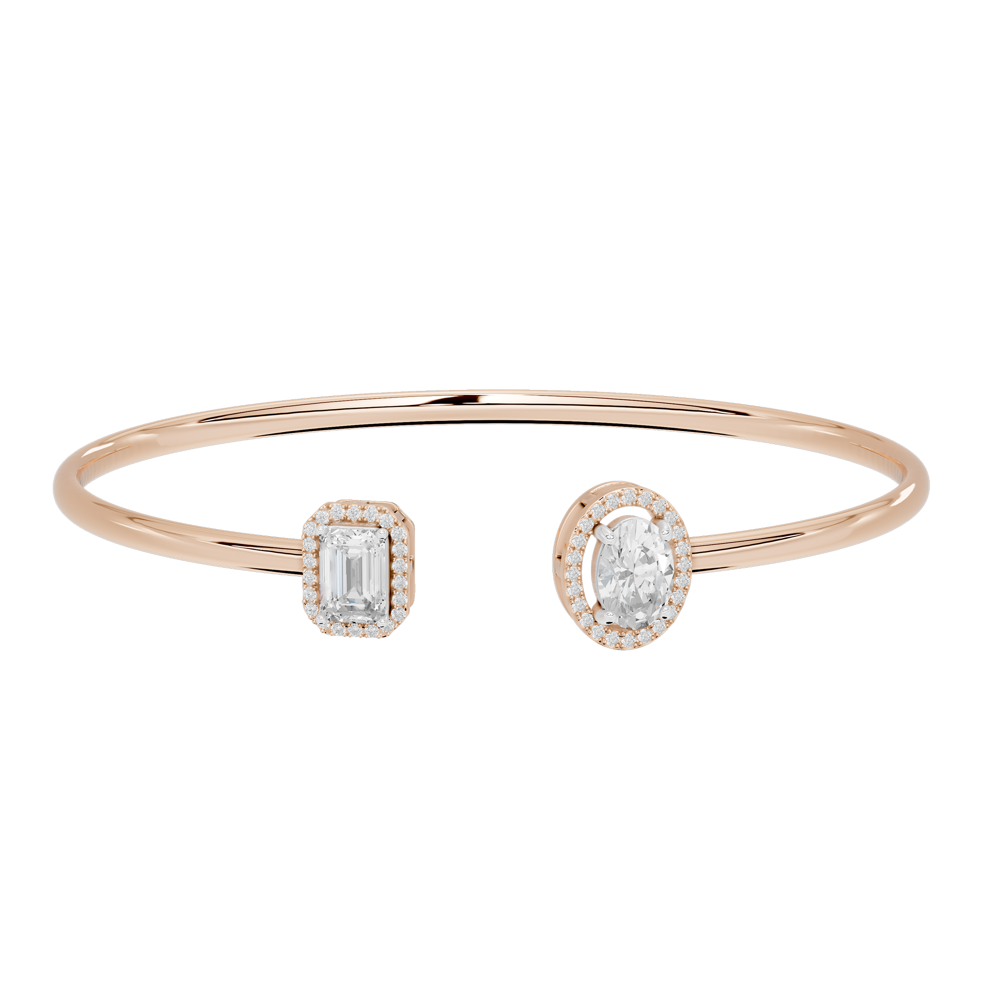 Just a pair flexcuff 2.009 Carat Lab Grown Diamond Bracelet