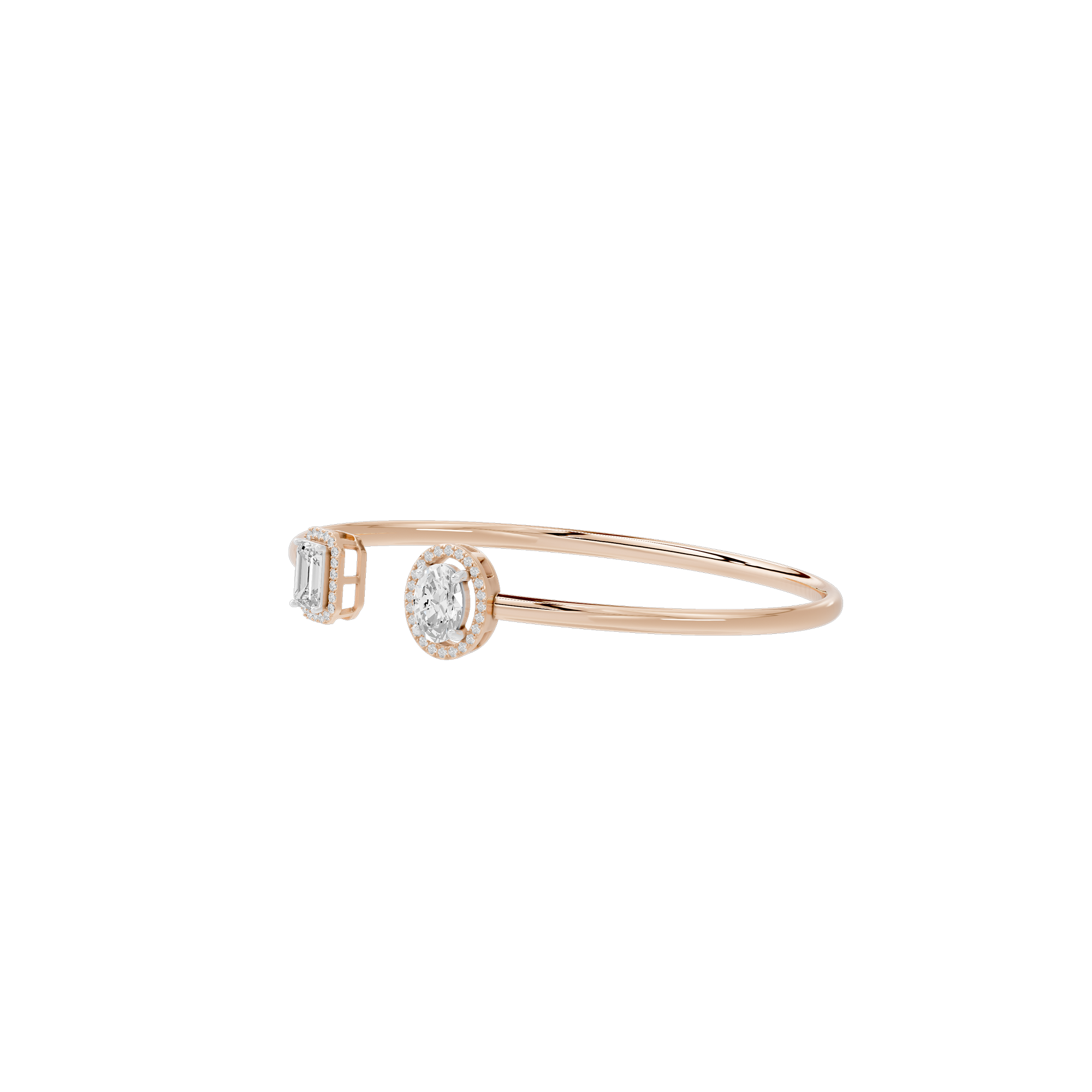 Just a pair flexcuff 2.009 Carat Lab Grown Diamond Bracelet