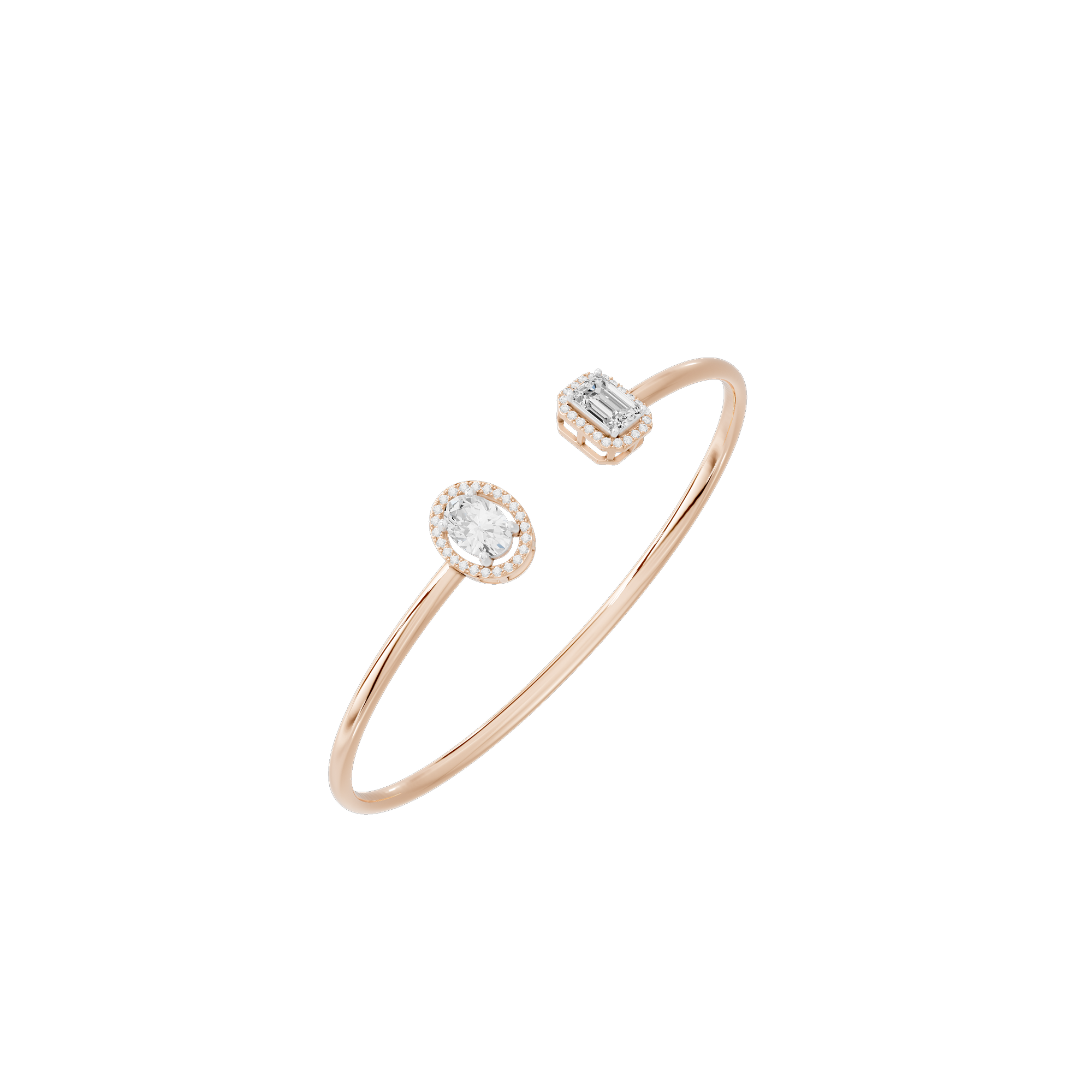 Just a pair flexcuff 2.009 Carat Lab Grown Diamond Bracelet