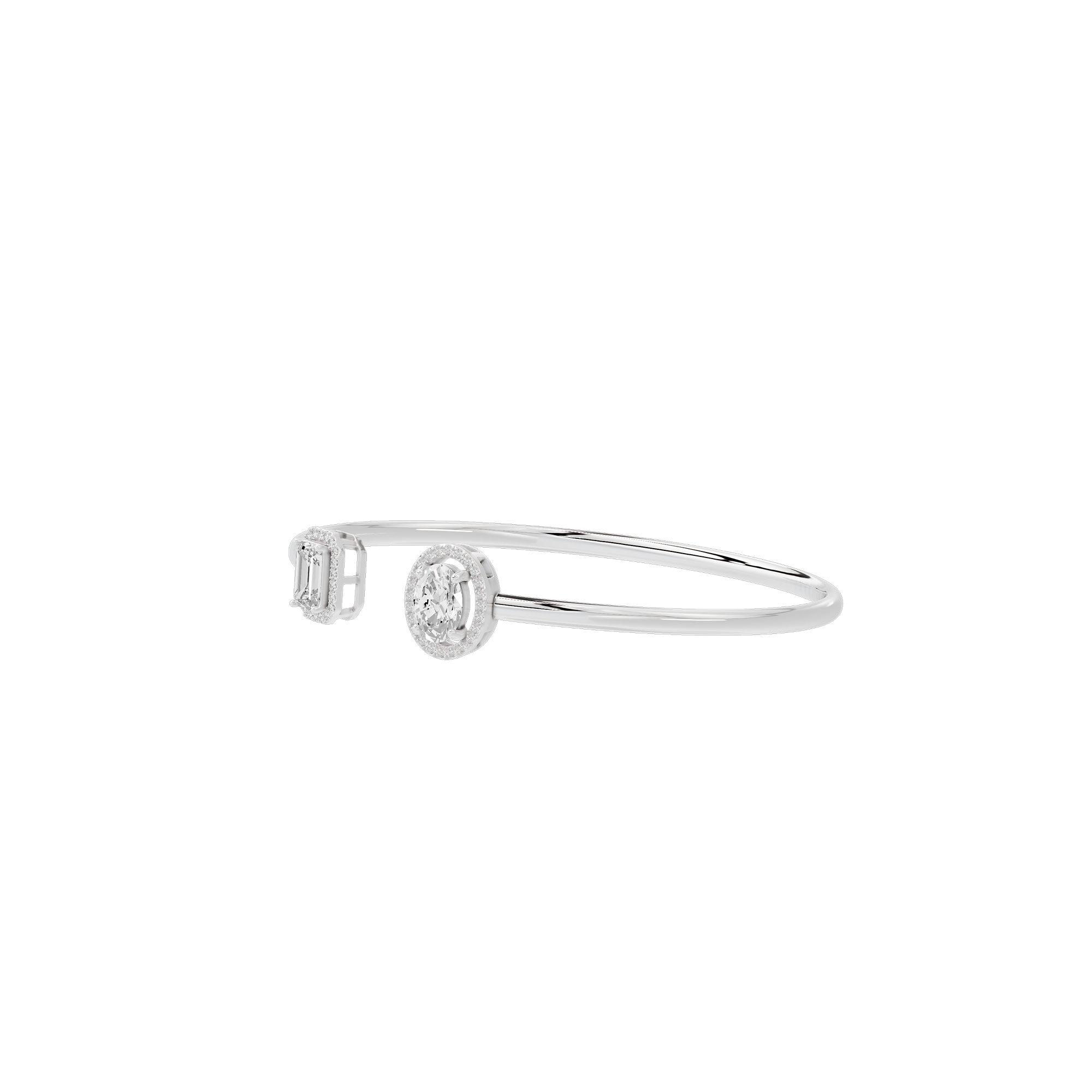 Just a pair flexcuff 2.009 Carat Lab Grown Diamond Bracelet