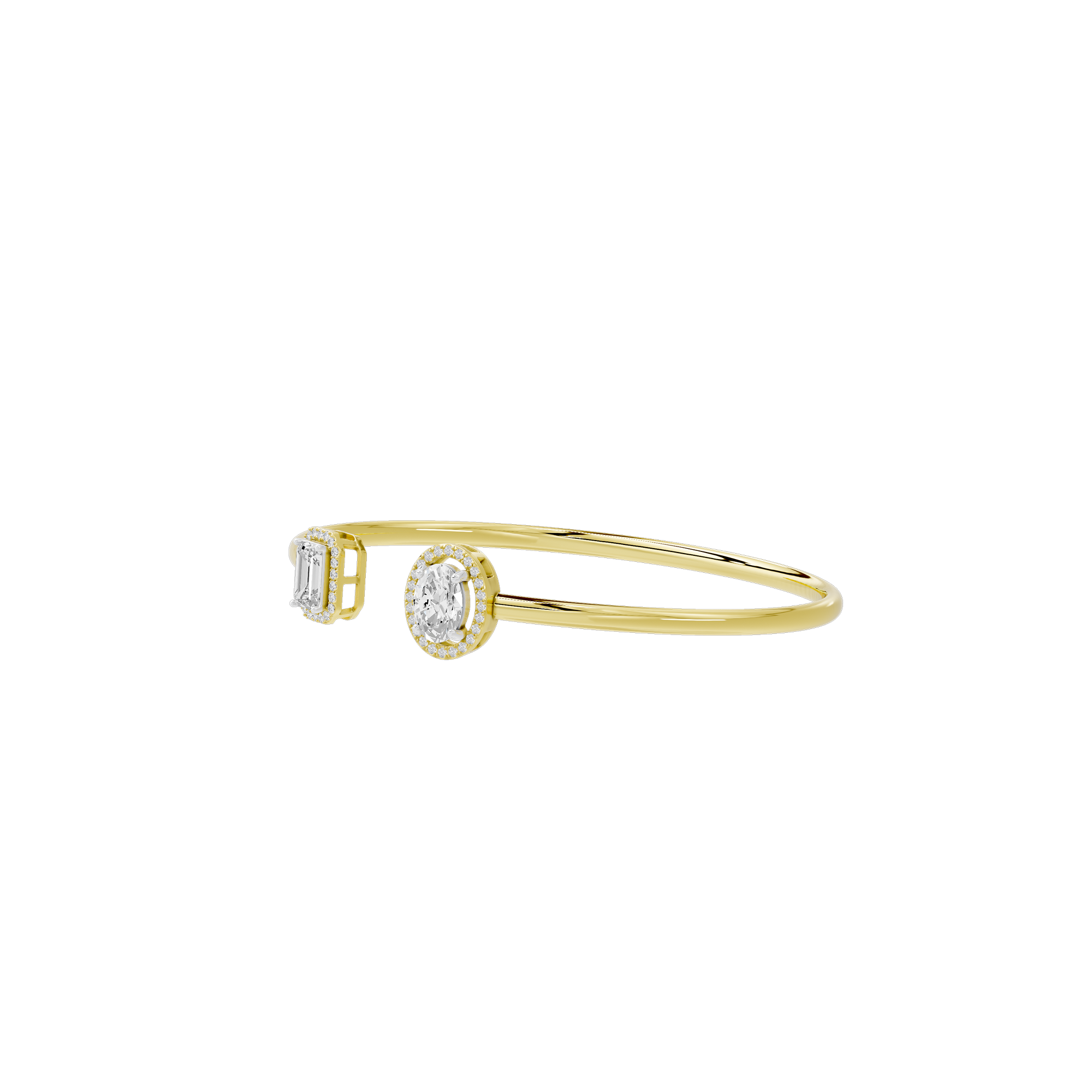 Just a pair flexcuff 2.009 Carat Lab Grown Diamond Bracelet