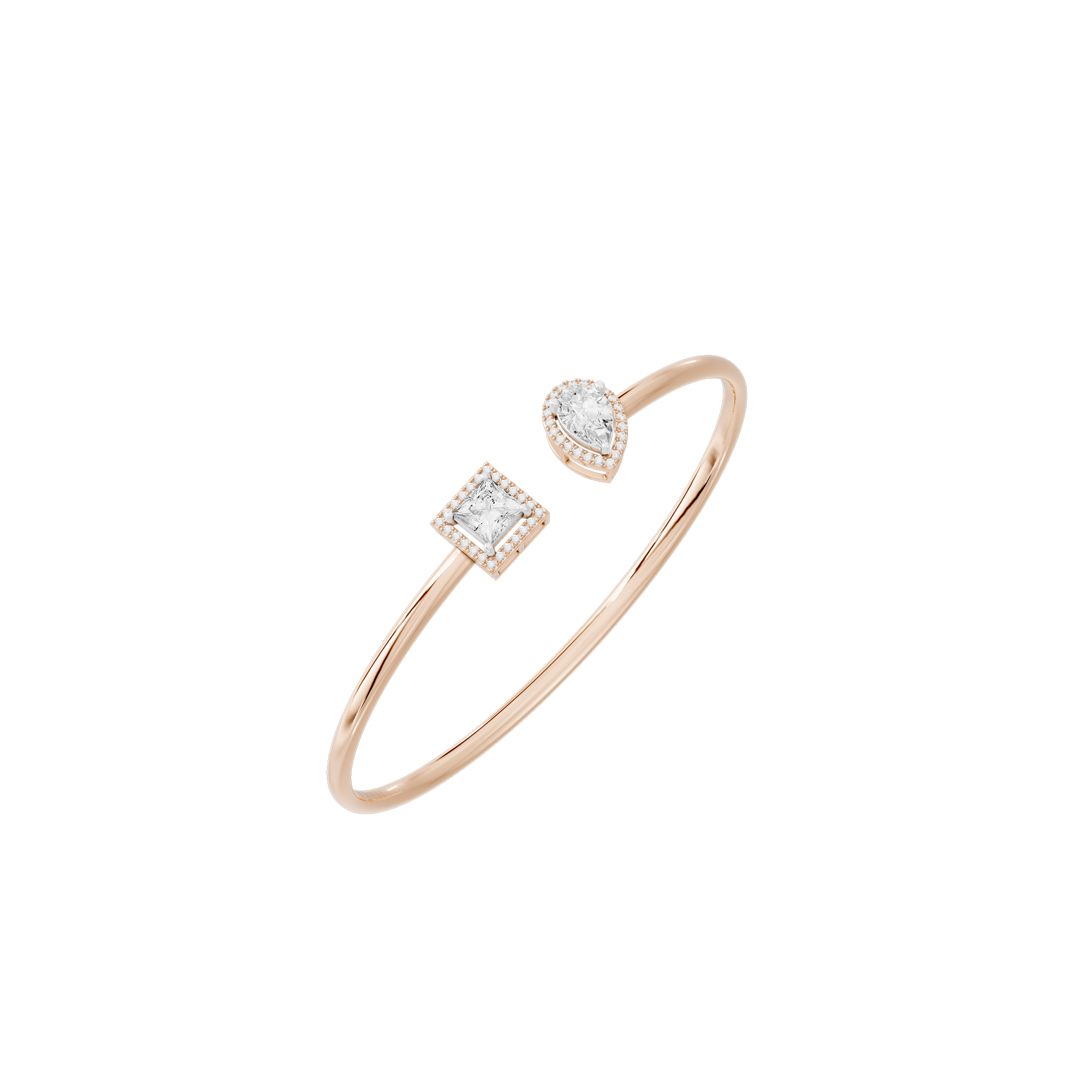 Flash Line flexcuff 2.092 Carat Lab Grown Diamond Bracelet