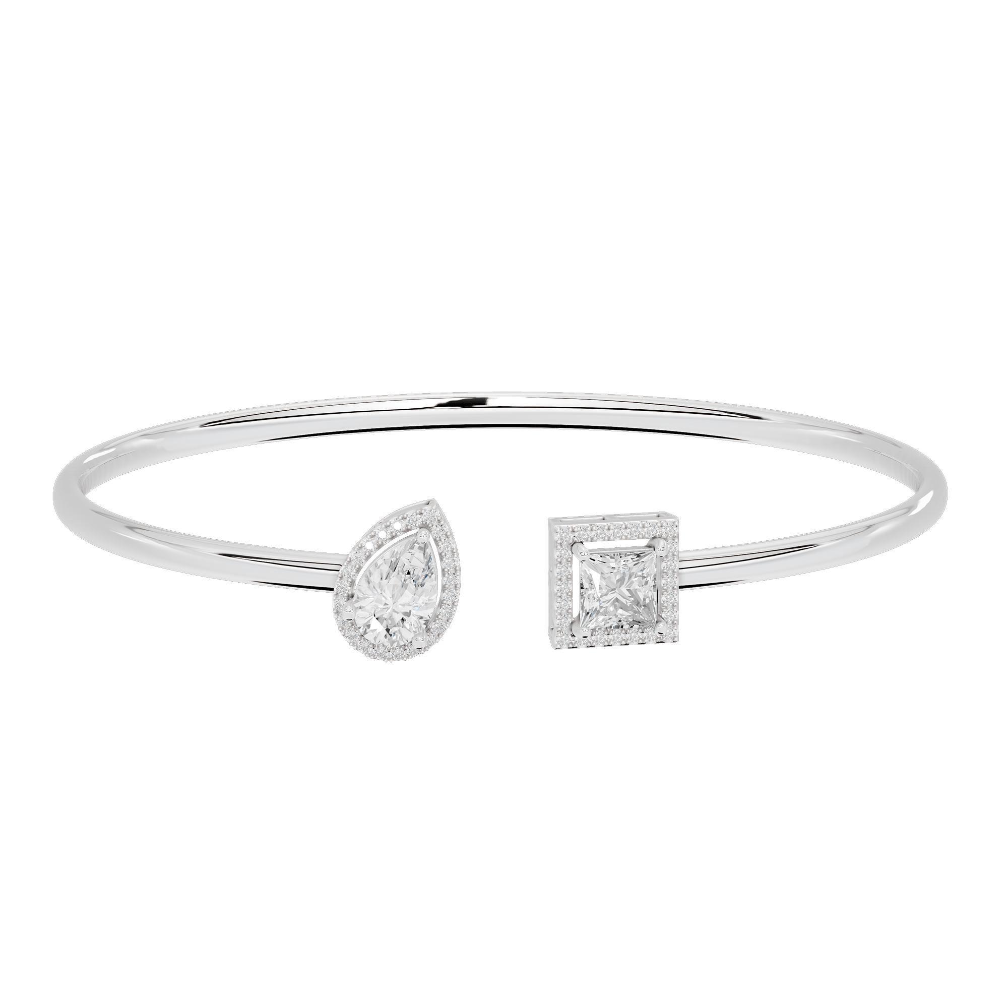 Flash Line flexcuff 2.092 Carat Lab Grown Diamond Bracelet