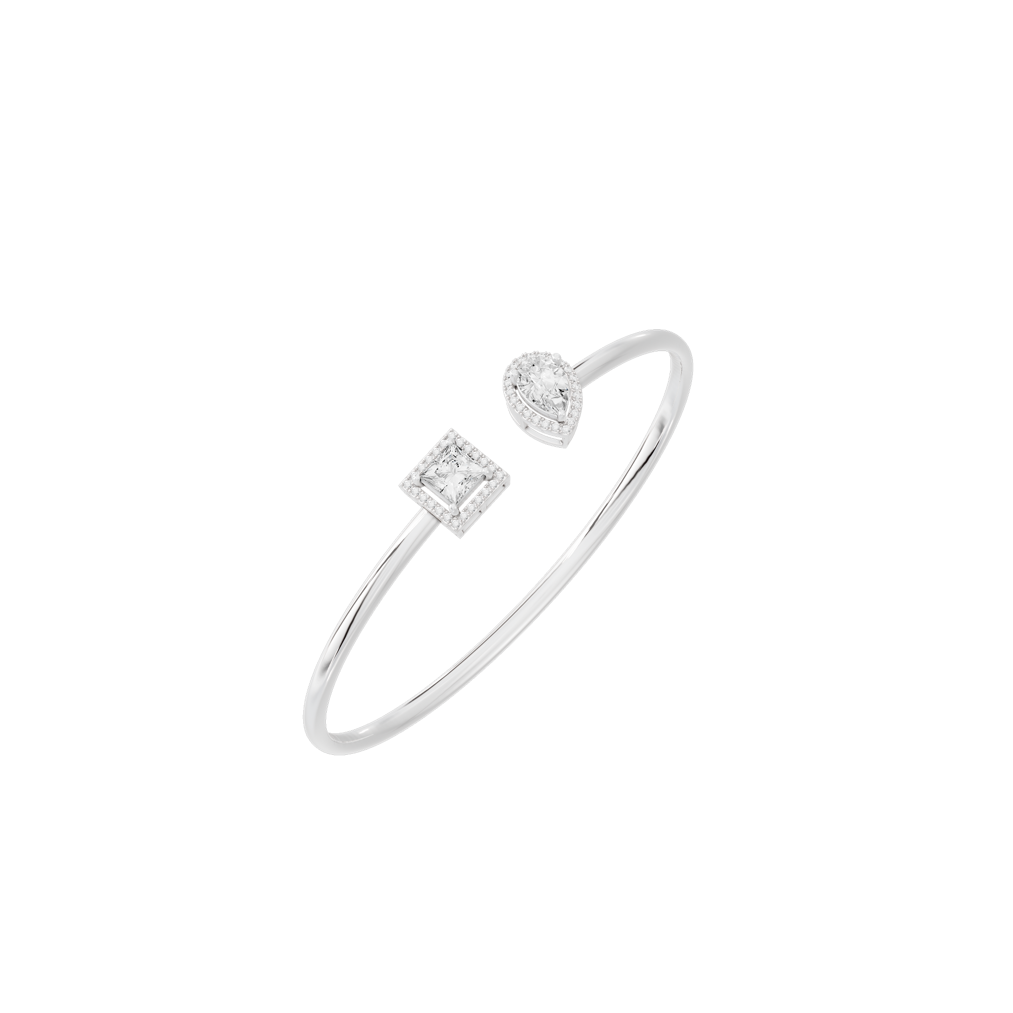 Flash Line flexcuff 2.092 Carat Lab Grown Diamond Bracelet