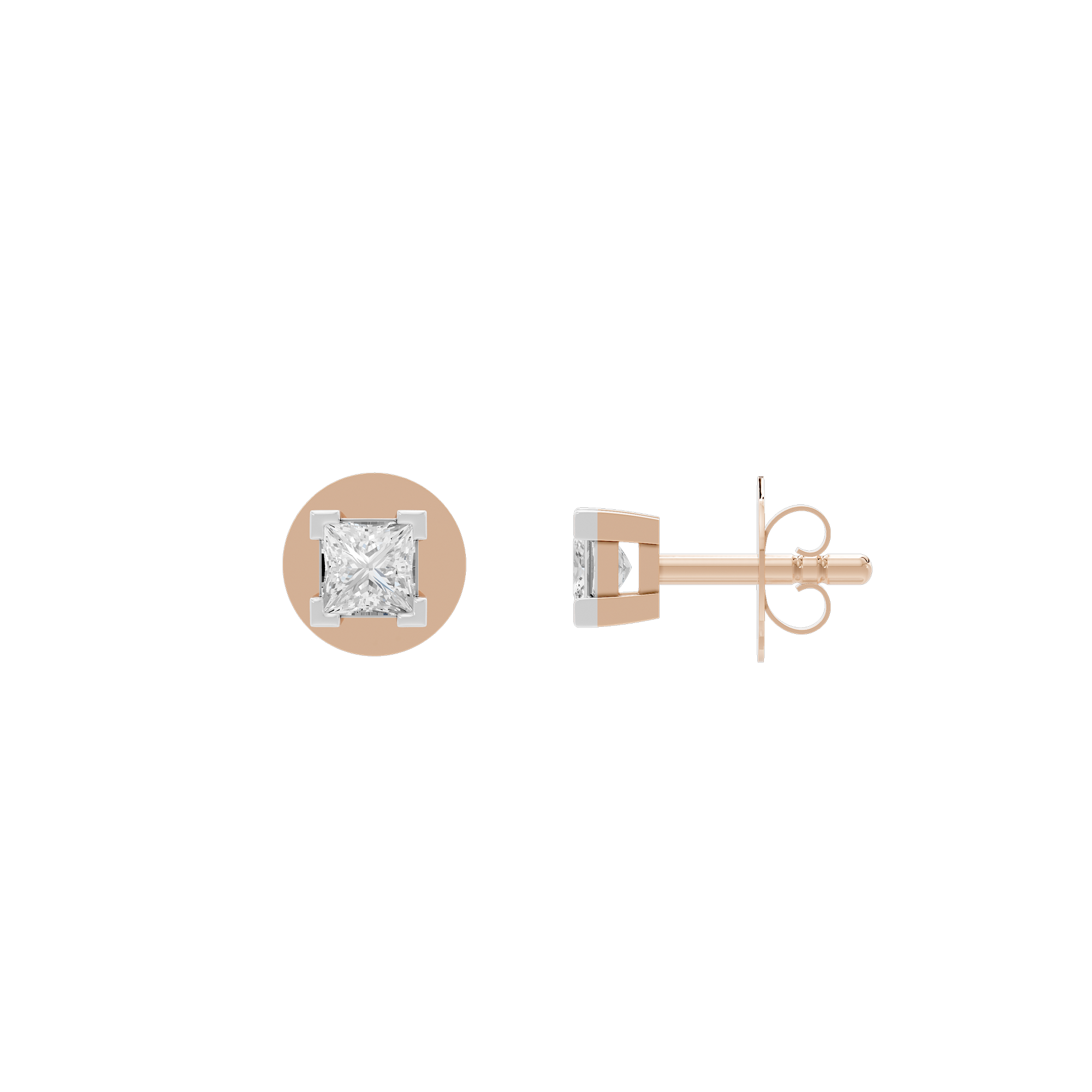 Trill Thrilled Solitaire 0.387 Carat Lab Grown Diamond Stud Earrings