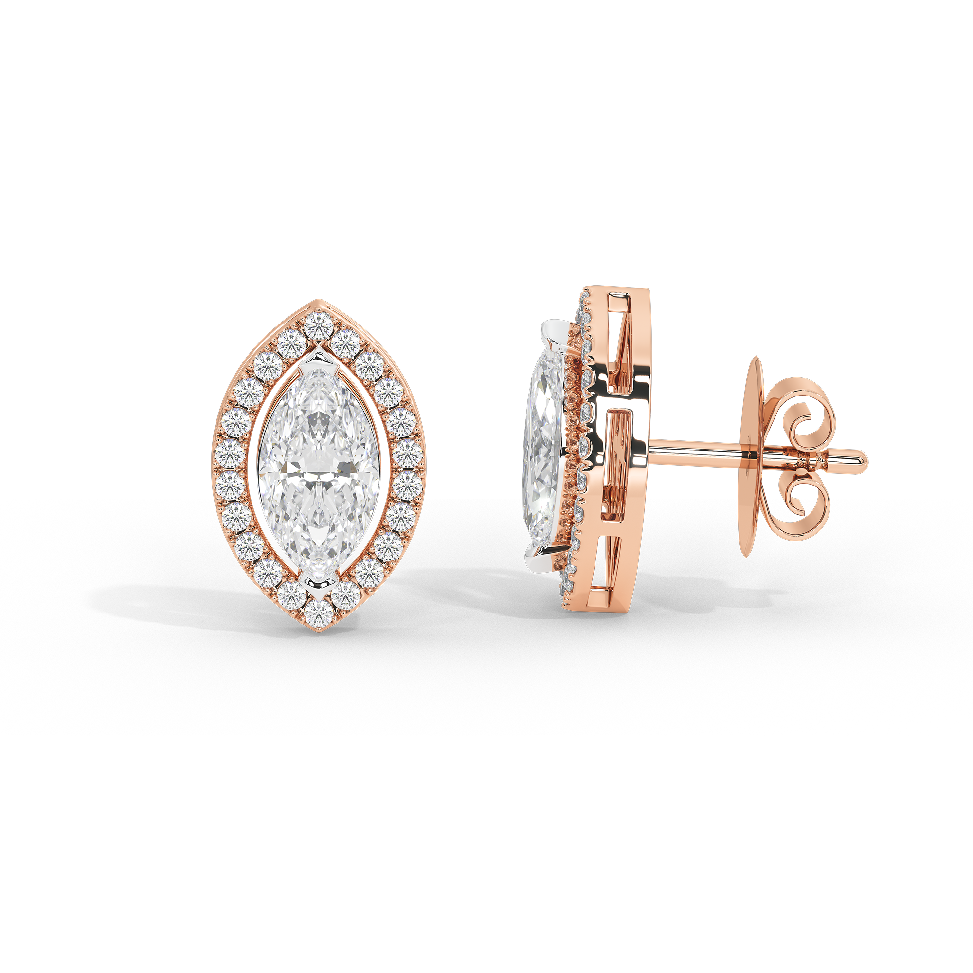 Marq My Words Helo 0.556 Carat Lab Grown Diamond Earrings
