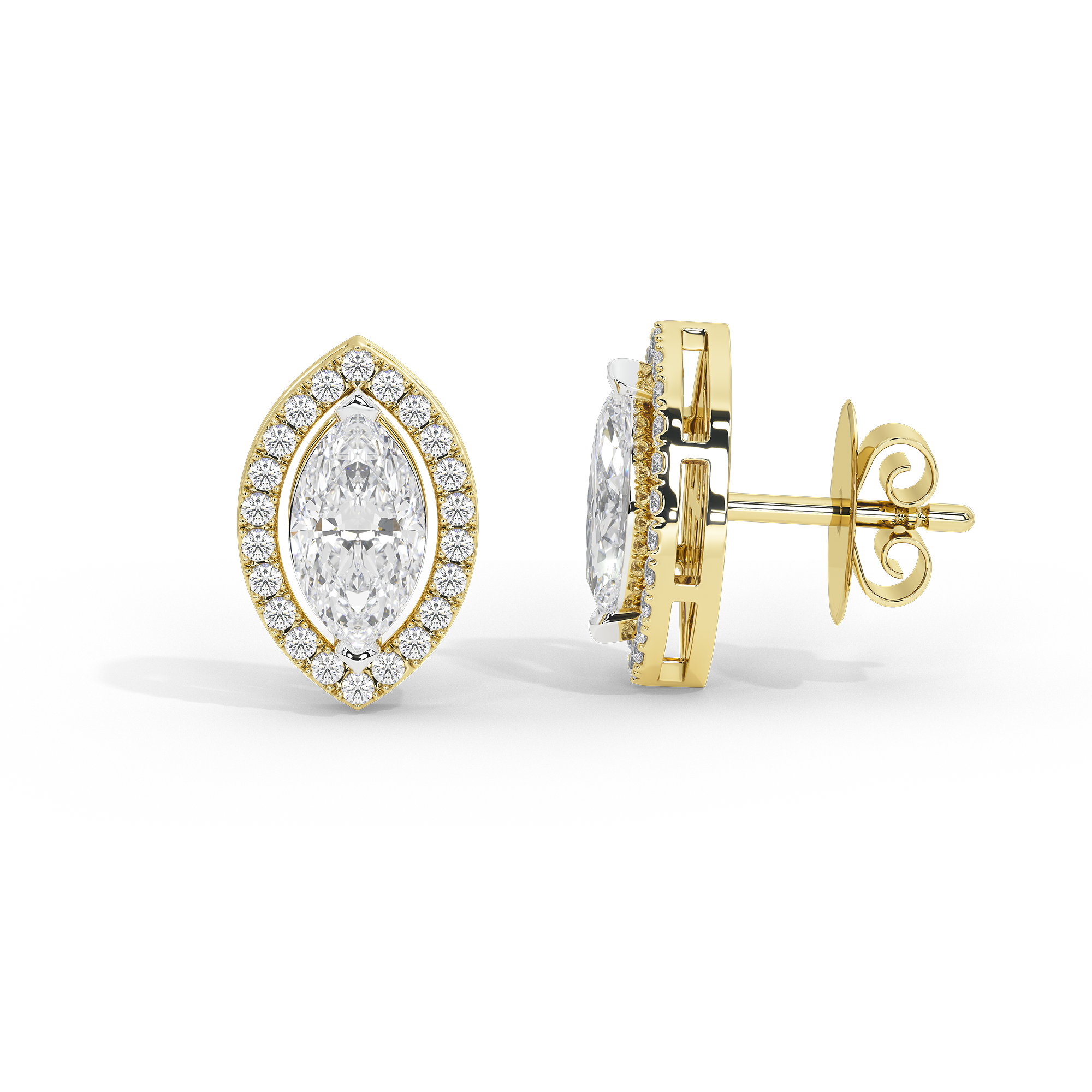 Marq My Words Helo 0.556 Carat Lab Grown Diamond Earrings