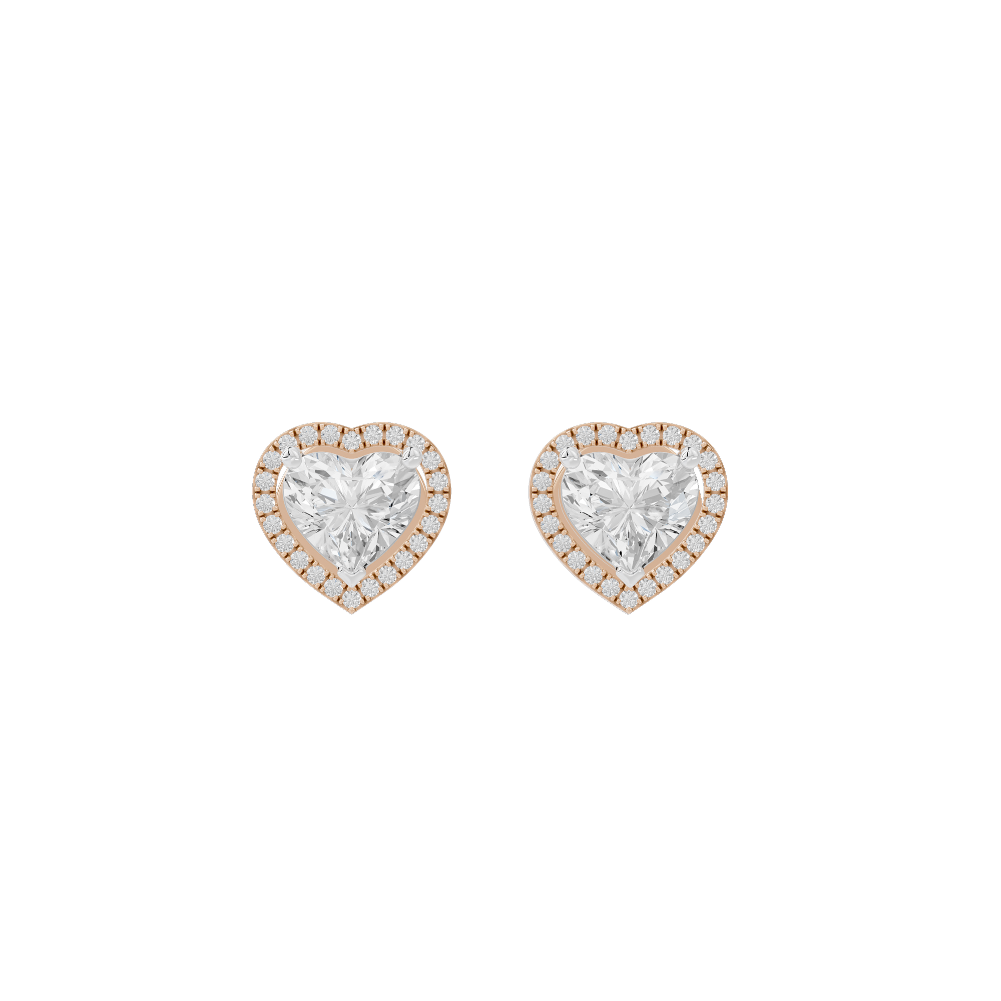 Heartspark Helo 1.278 Carat Lab Grown Diamond Stud Earrings