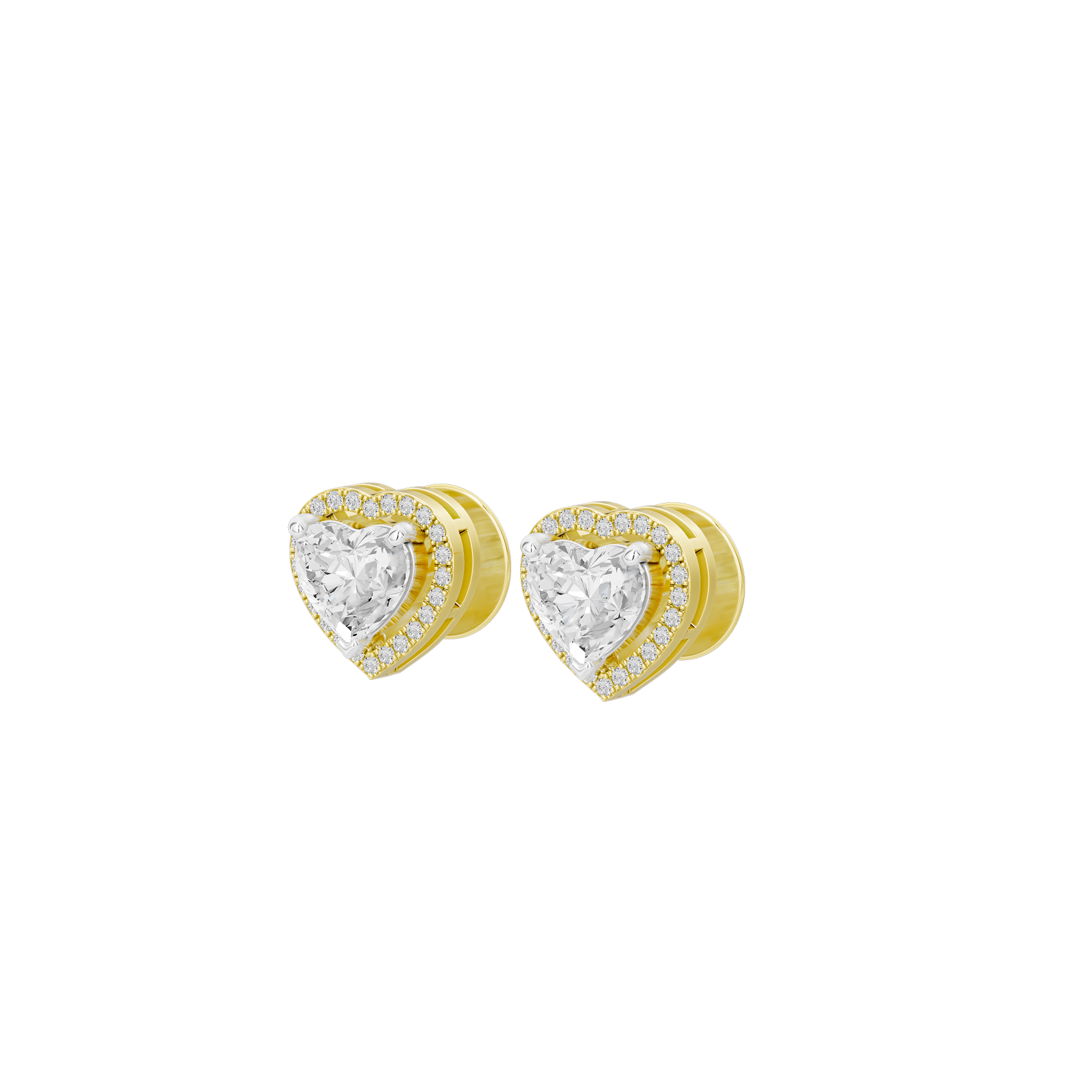 Heartspark Helo 1.278 Carat Lab Grown Diamond Stud Earrings
