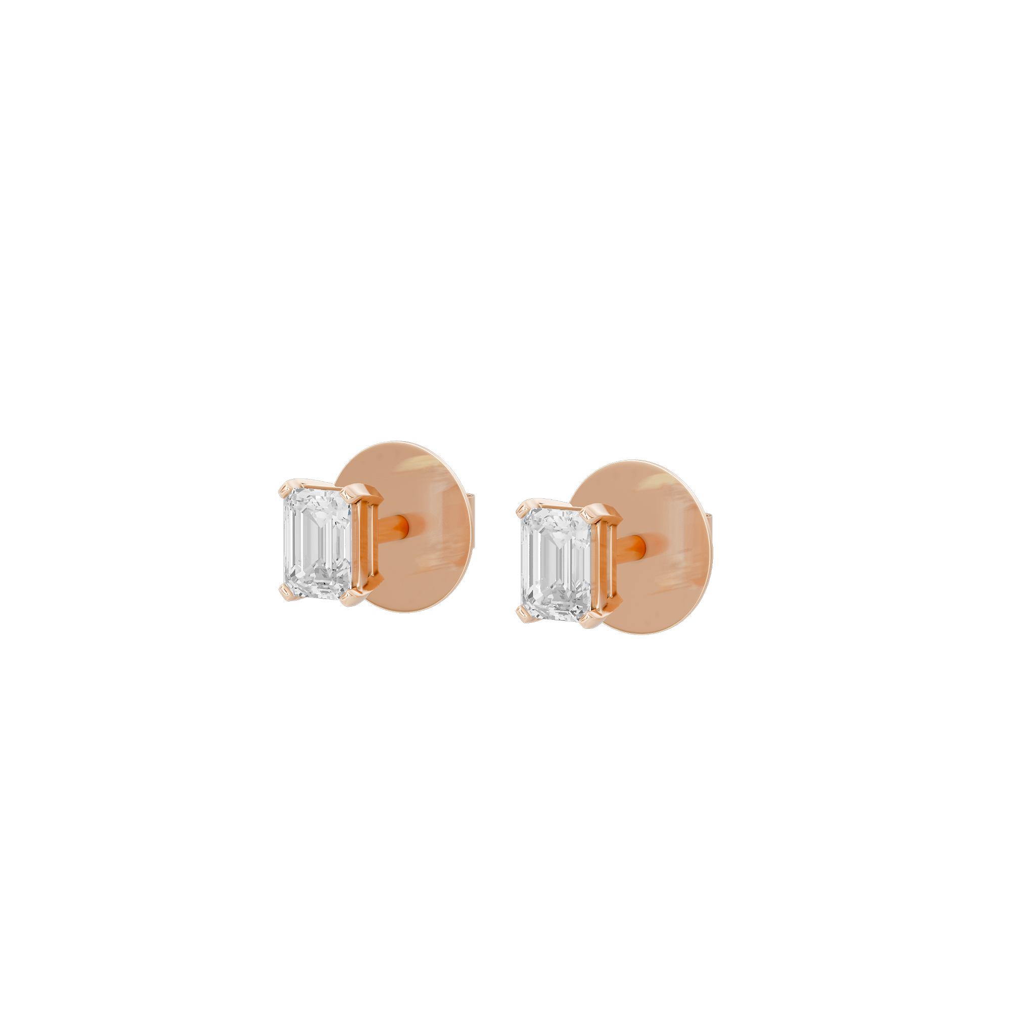 Icy Solitaire 0.939 Carat Lab Grown Diamond Stud Earrings