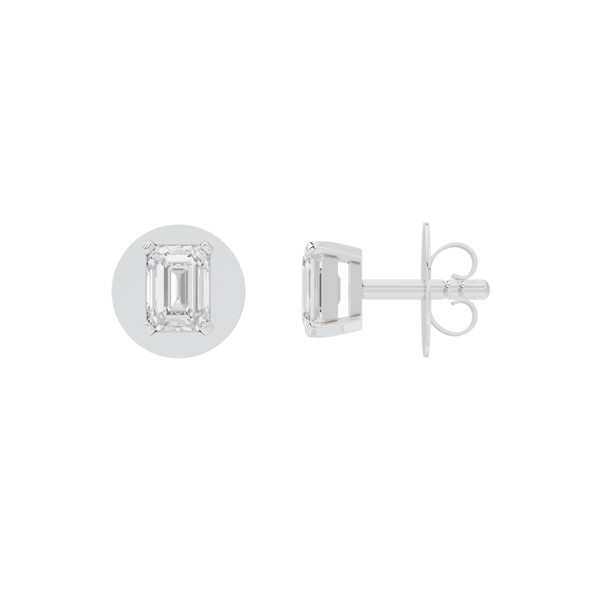 Icy Solitaire 0.939 Carat Lab Grown Diamond Stud Earrings