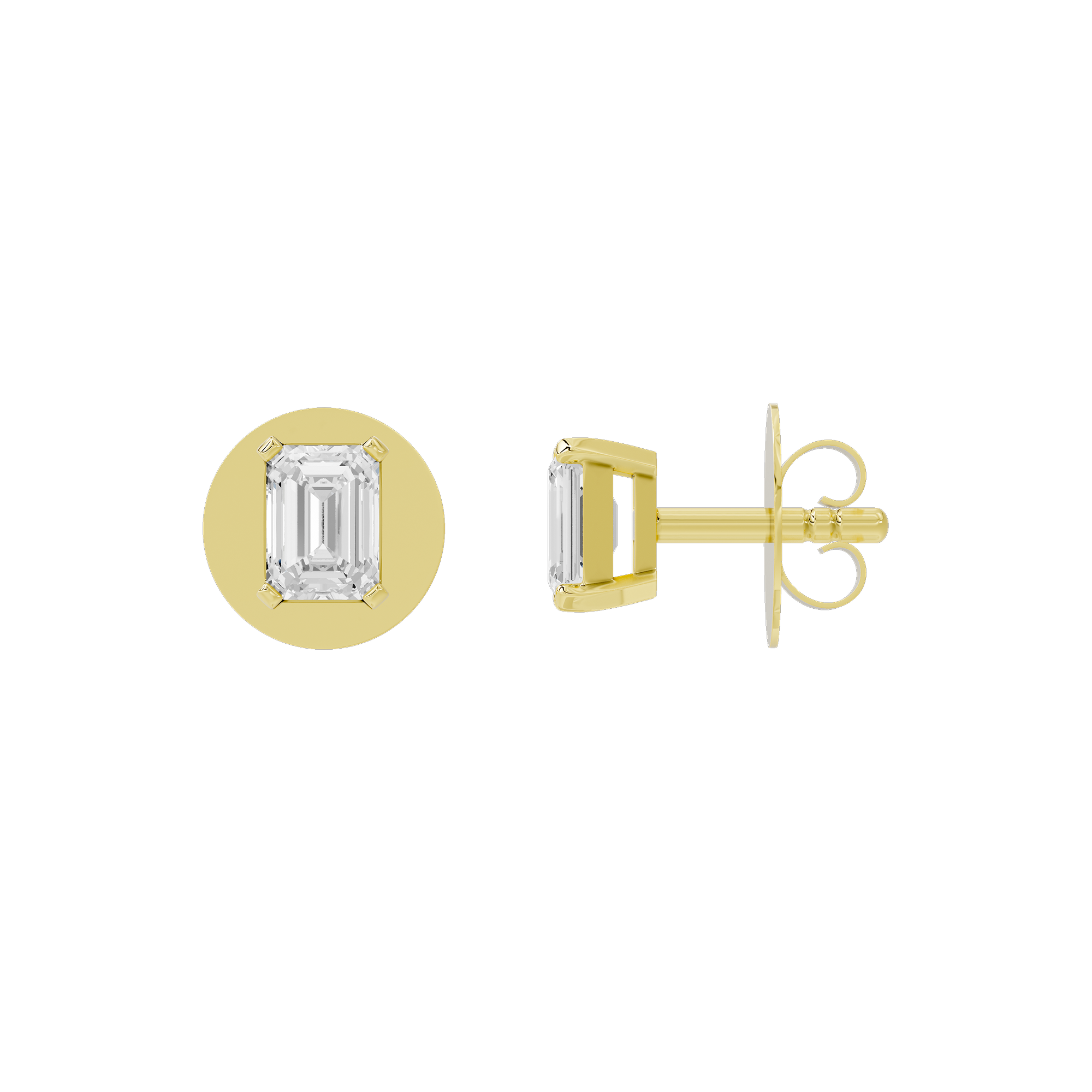 Icy Solitaire 0.939 Carat Lab Grown Diamond Stud Earrings