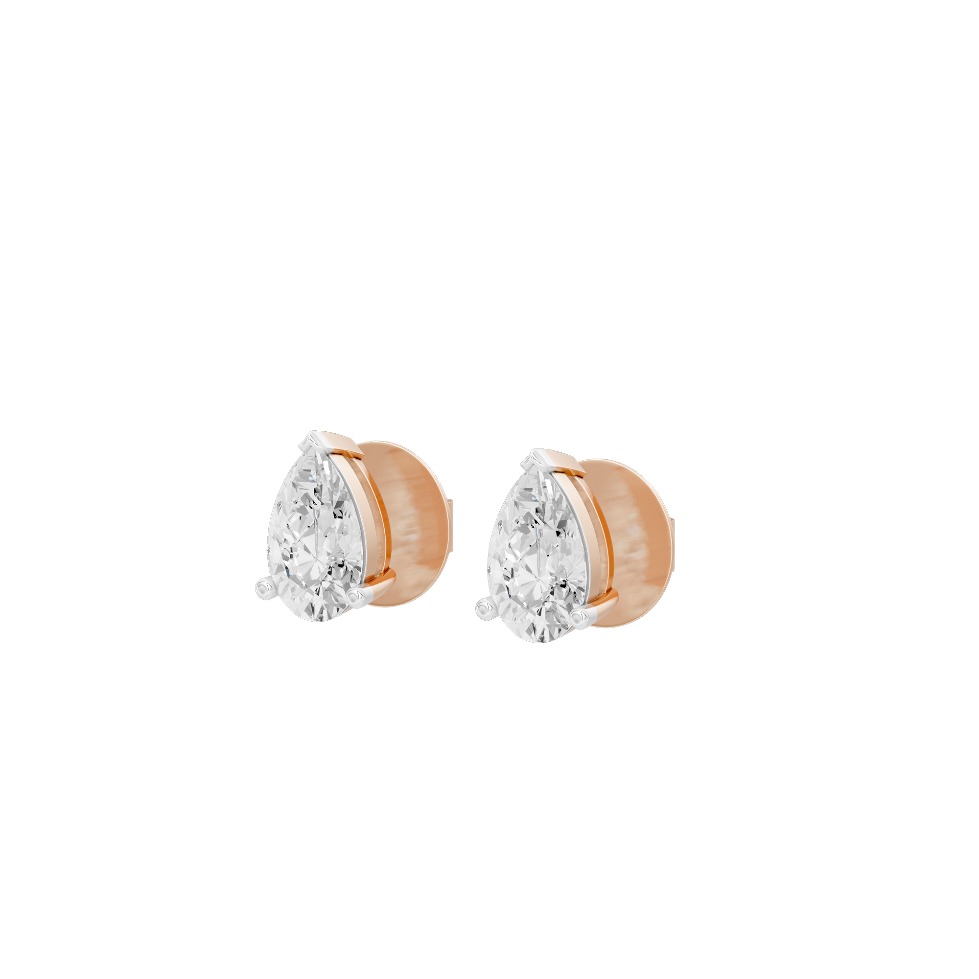 Eira Pear Studs 2.106 Lab Grown Diamond Earring