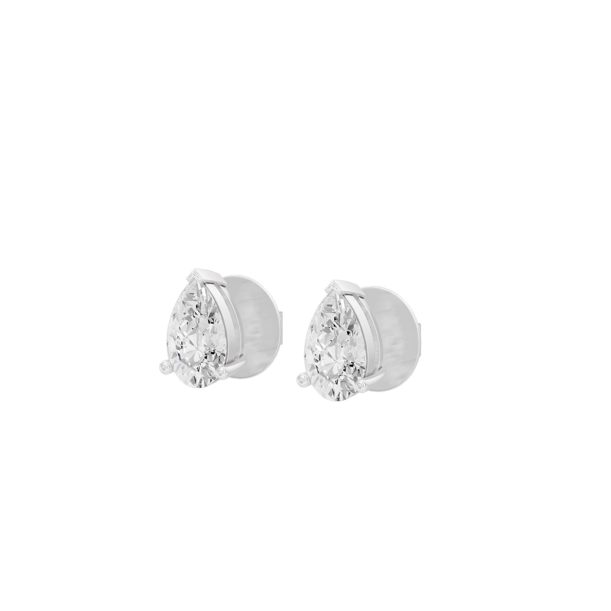 Eira Pear Studs 2.106 Lab Grown Diamond Earring
