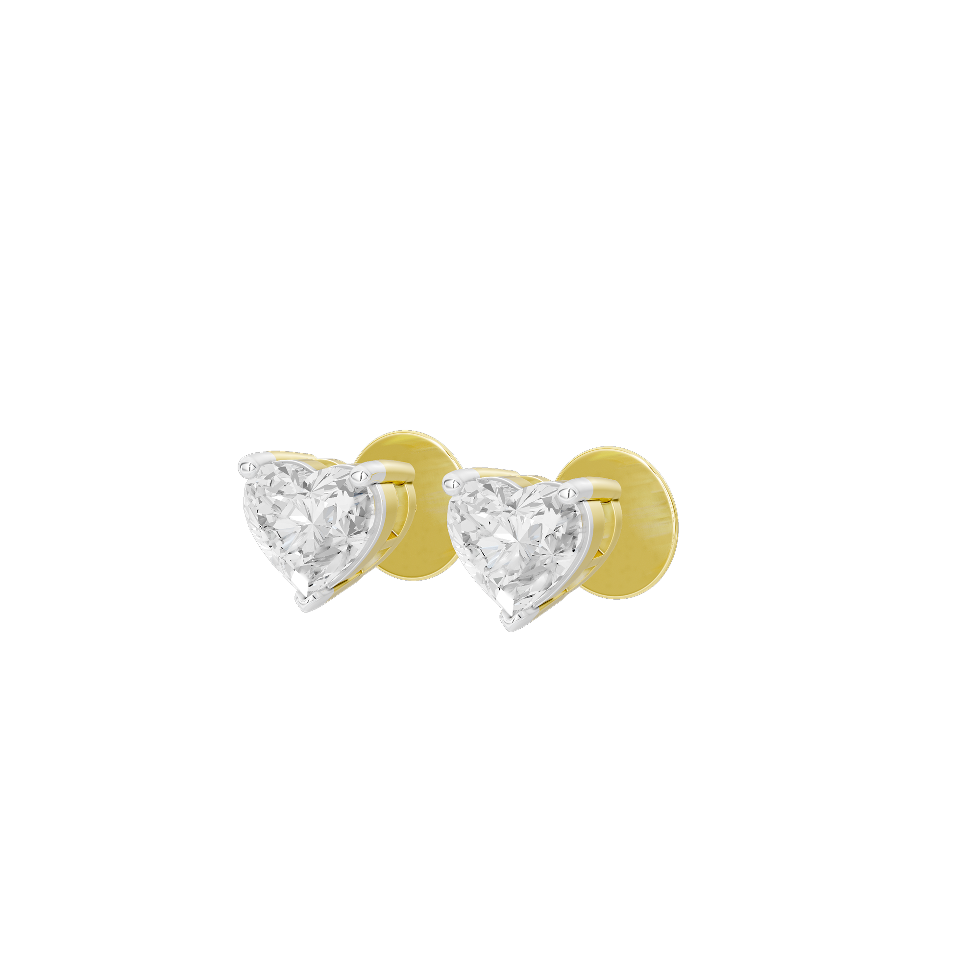 Drip in Love Solitaire 2.058 Carat Lab Grown Diamond Stud Earrings