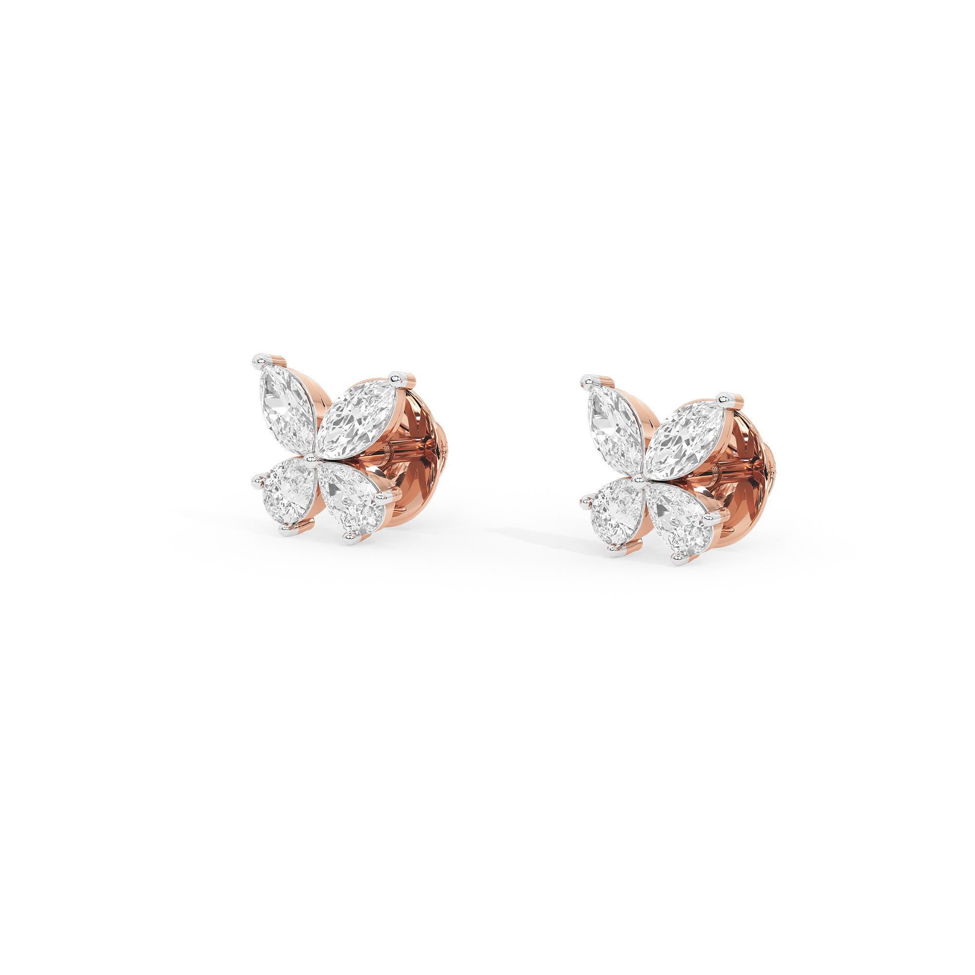 GlimmerWings 1.074 Carat Lab Grown Diamond Earrings