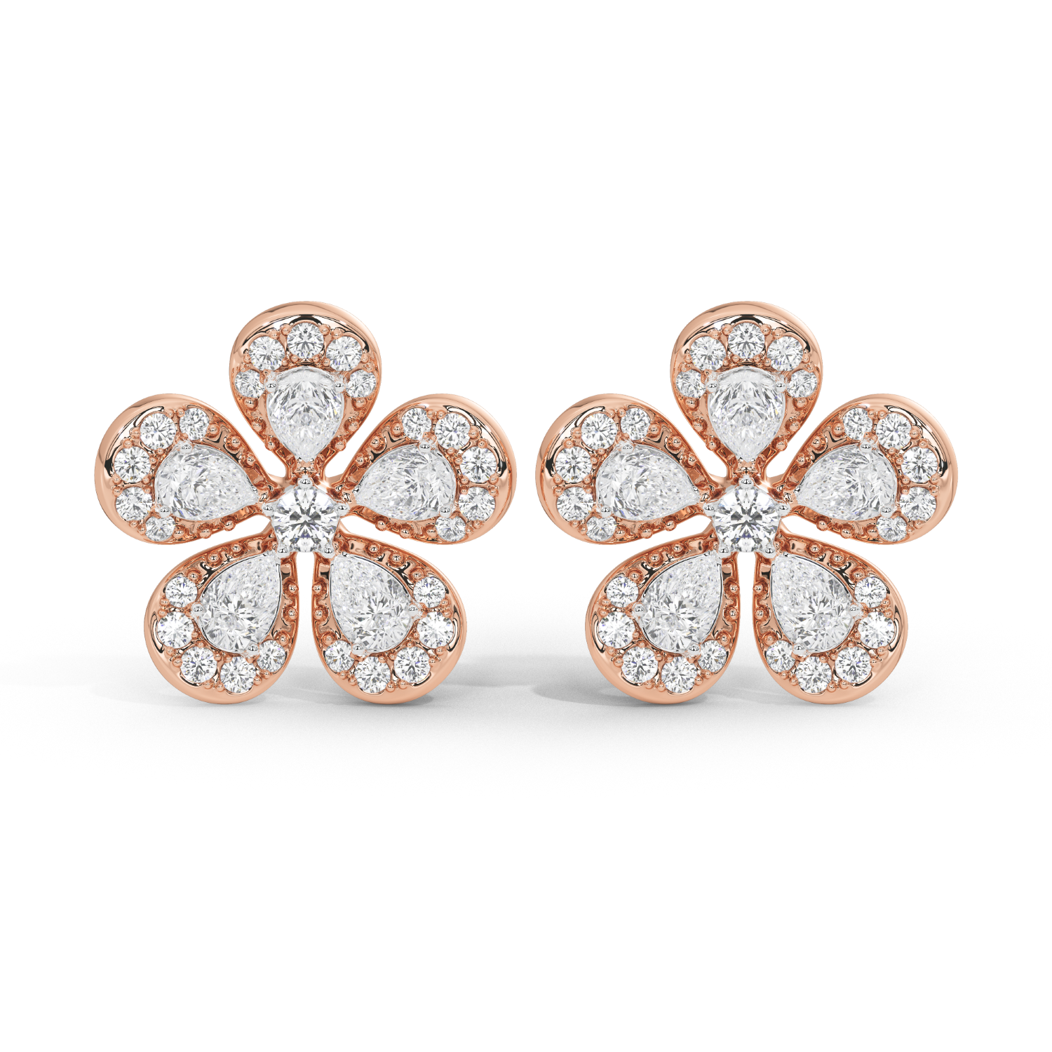 BloomBling 2.354 Carat Lab Grown Diamond Studs