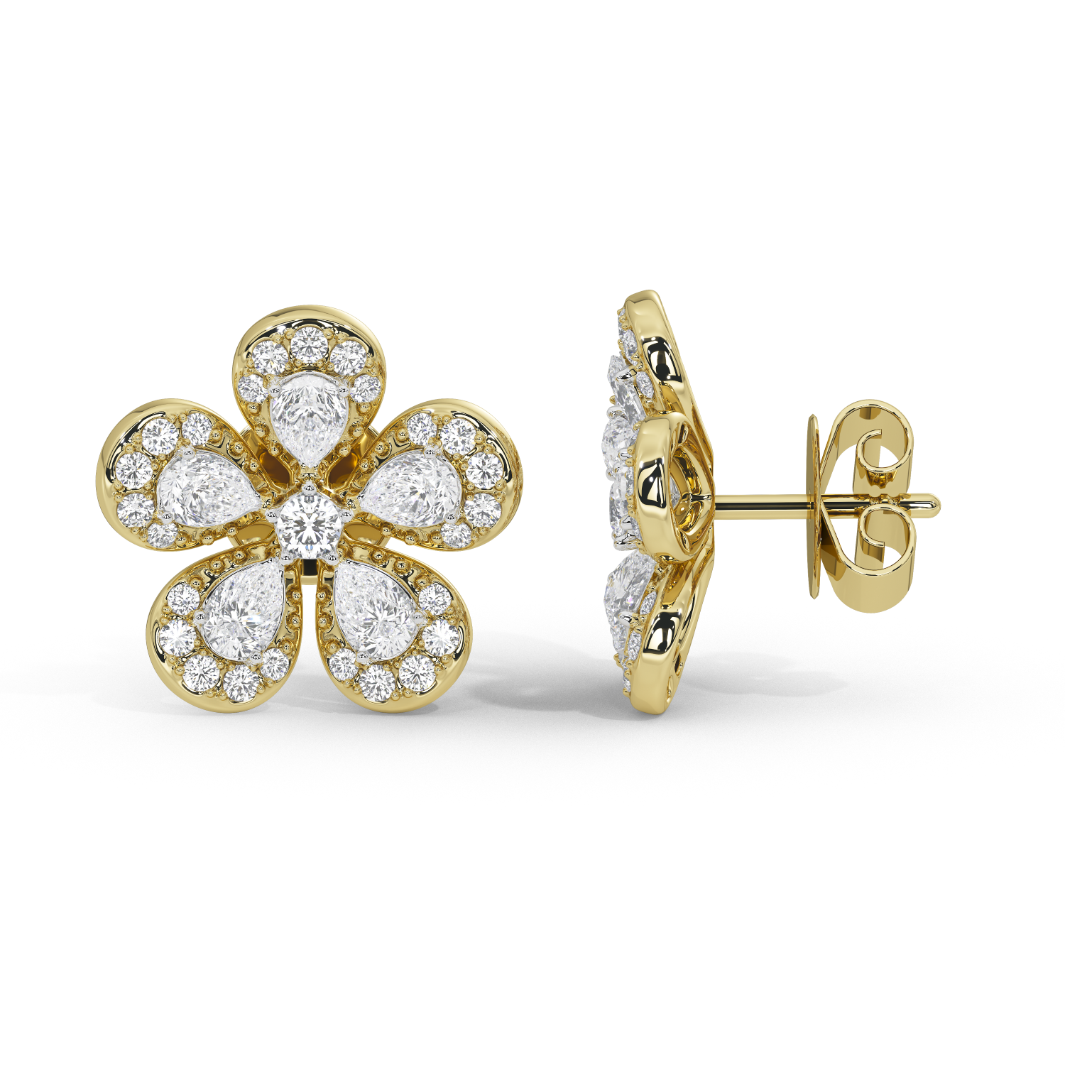 BloomBling 2.354 Carat Lab Grown Diamond Studs