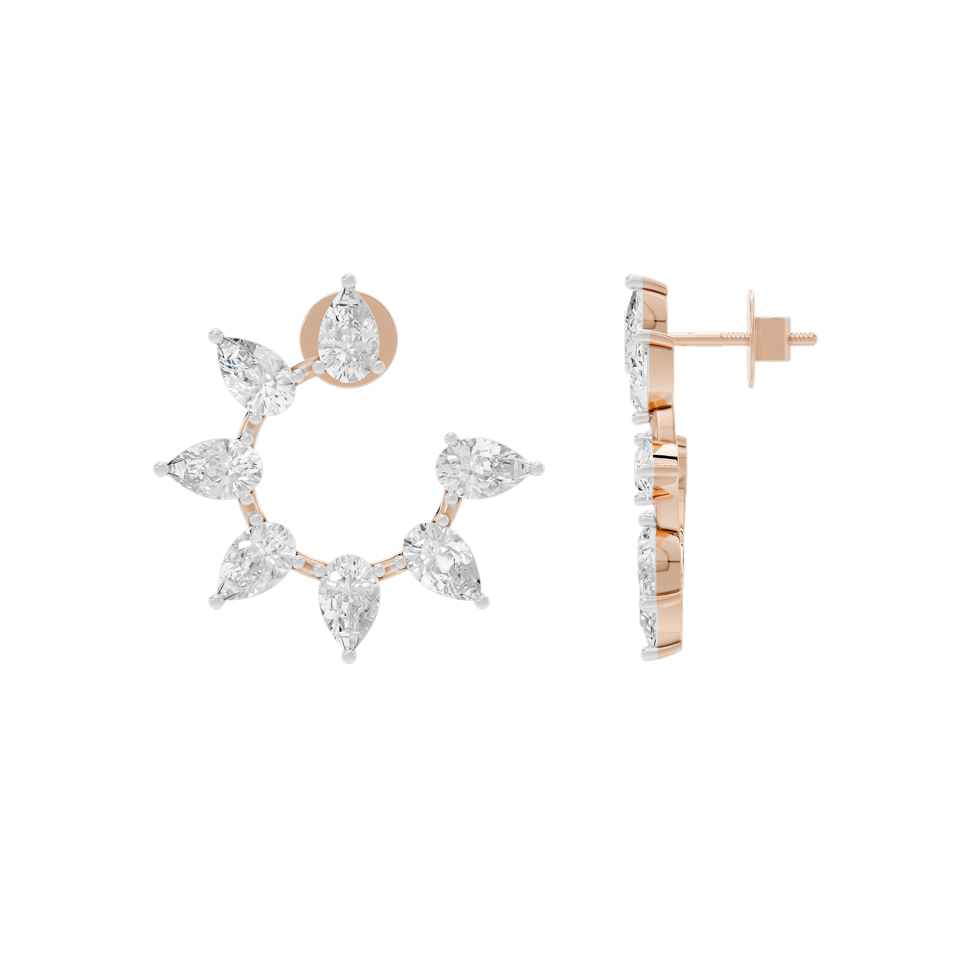 Stardust Streak 2.798 Carat Lab Grown Diamond Earrings