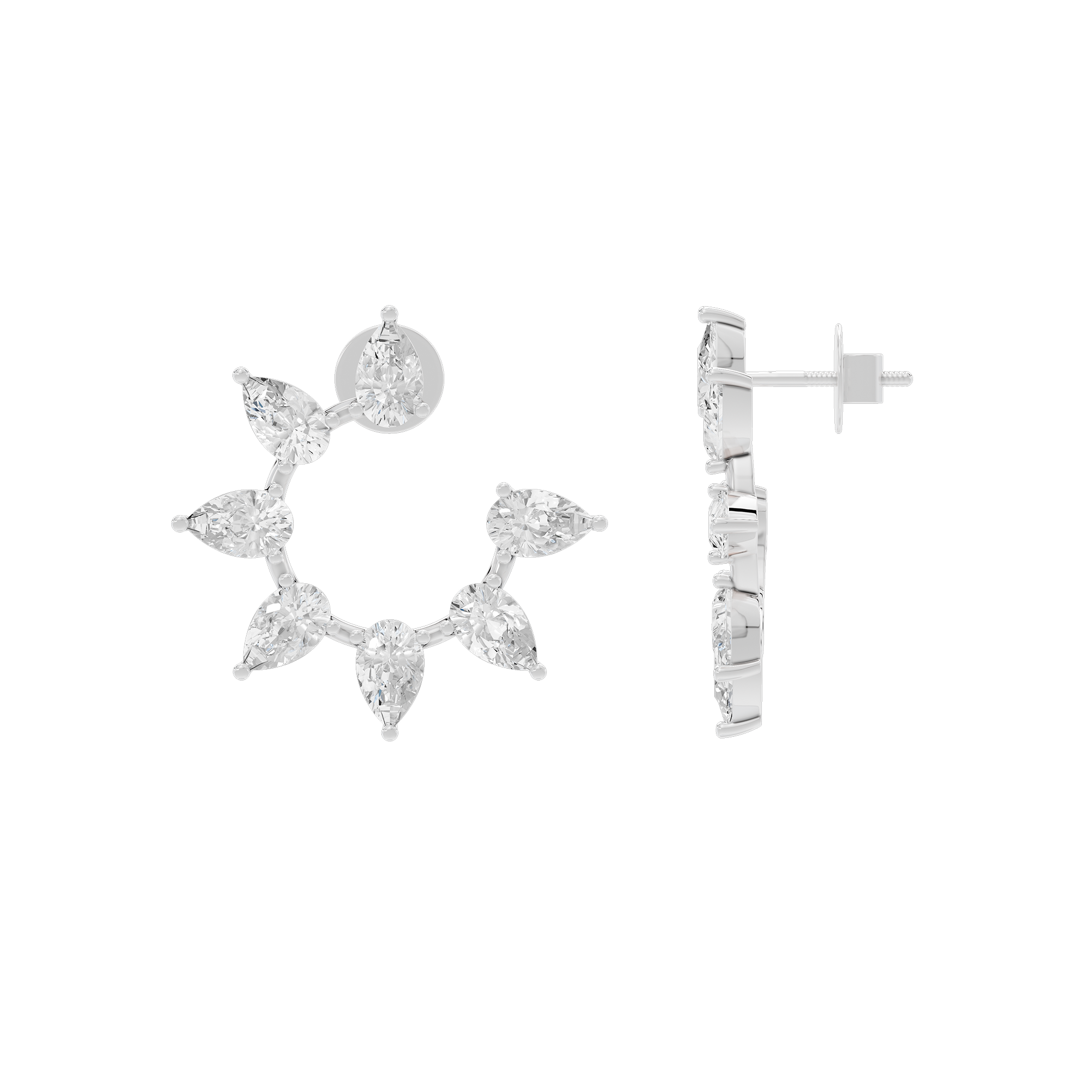 Stardust Streak 2.798 Carat Lab Grown Diamond Earrings