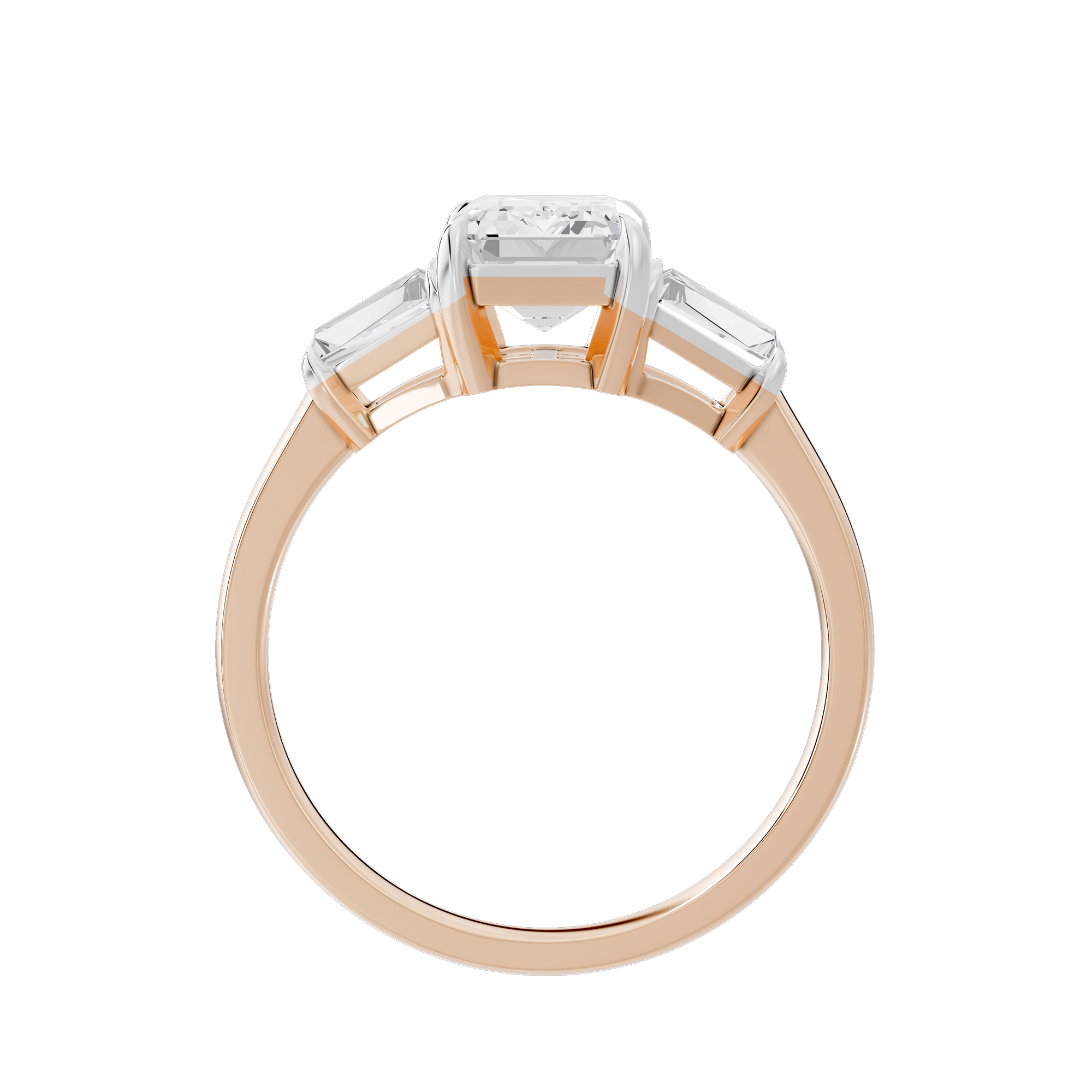 Glimmertok Trio 2.89 Lab Grown Diamond Ring