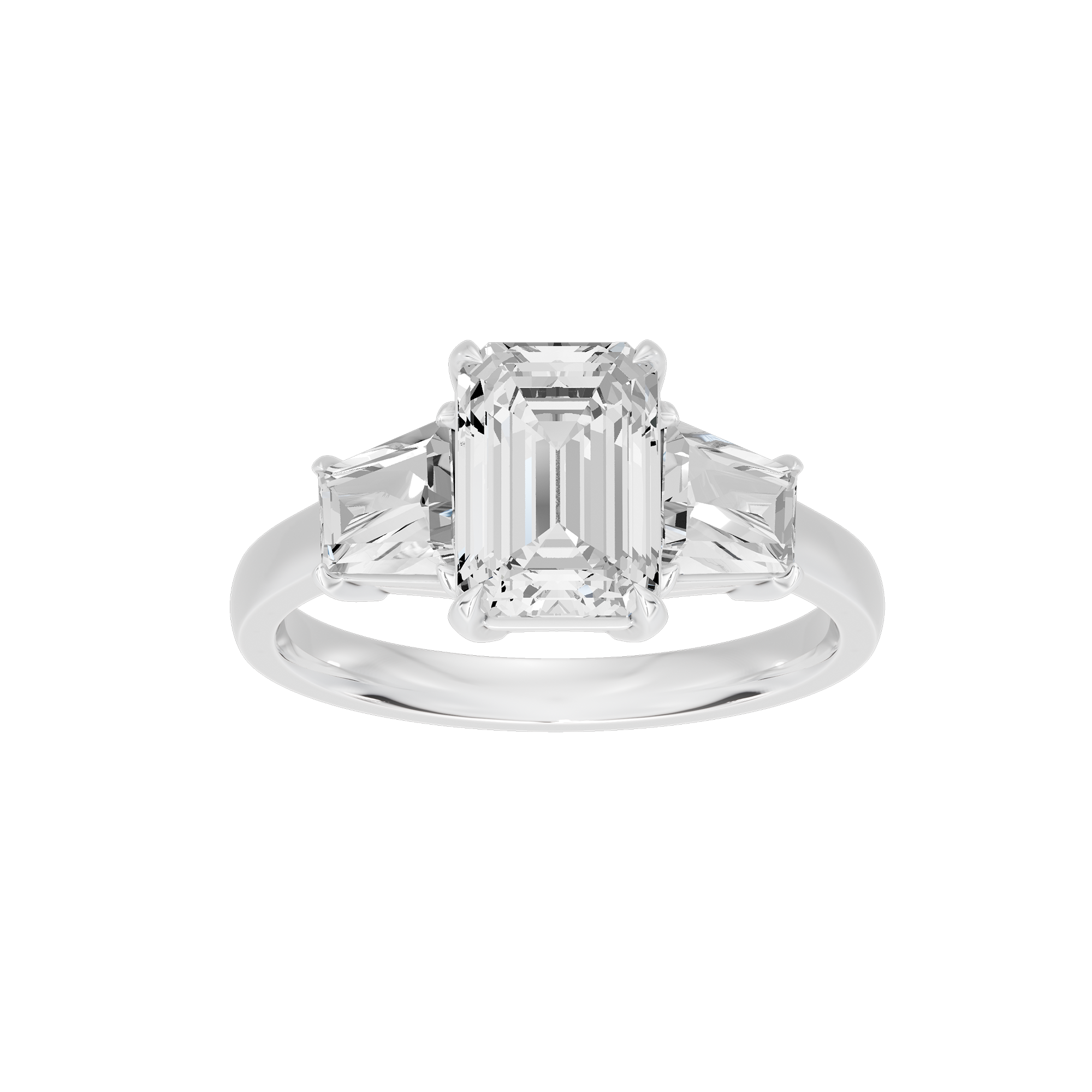 Glimmertok Trio 2.89 Lab Grown Diamond Ring