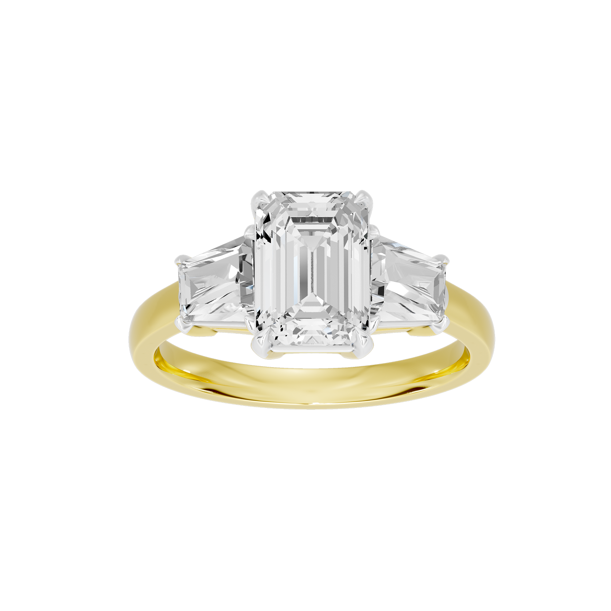 Glimmertok Trio 2.89 Lab Grown Diamond Ring