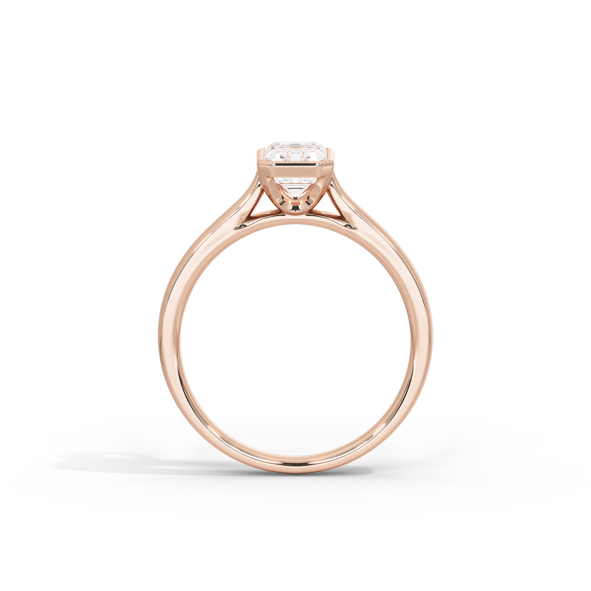 Solasta Emerald Singula Bezel 2.06 Lab Grown Diamond Ring