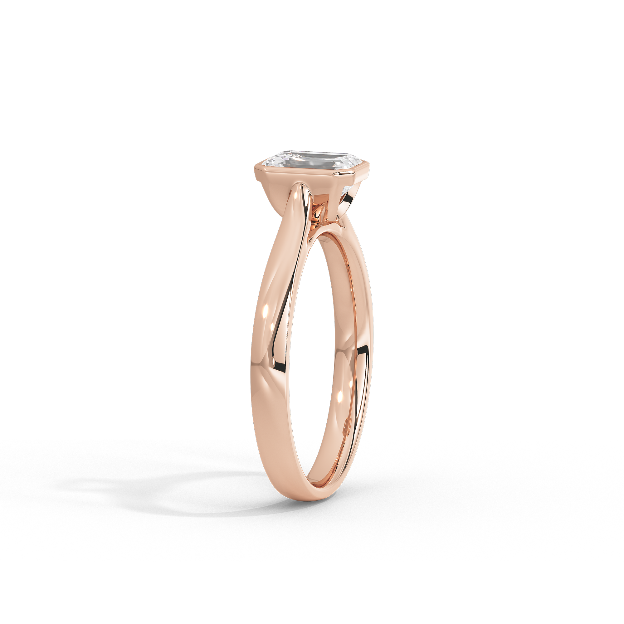 Solasta Emerald Singula Bezel 2.06 Lab Grown Diamond Ring