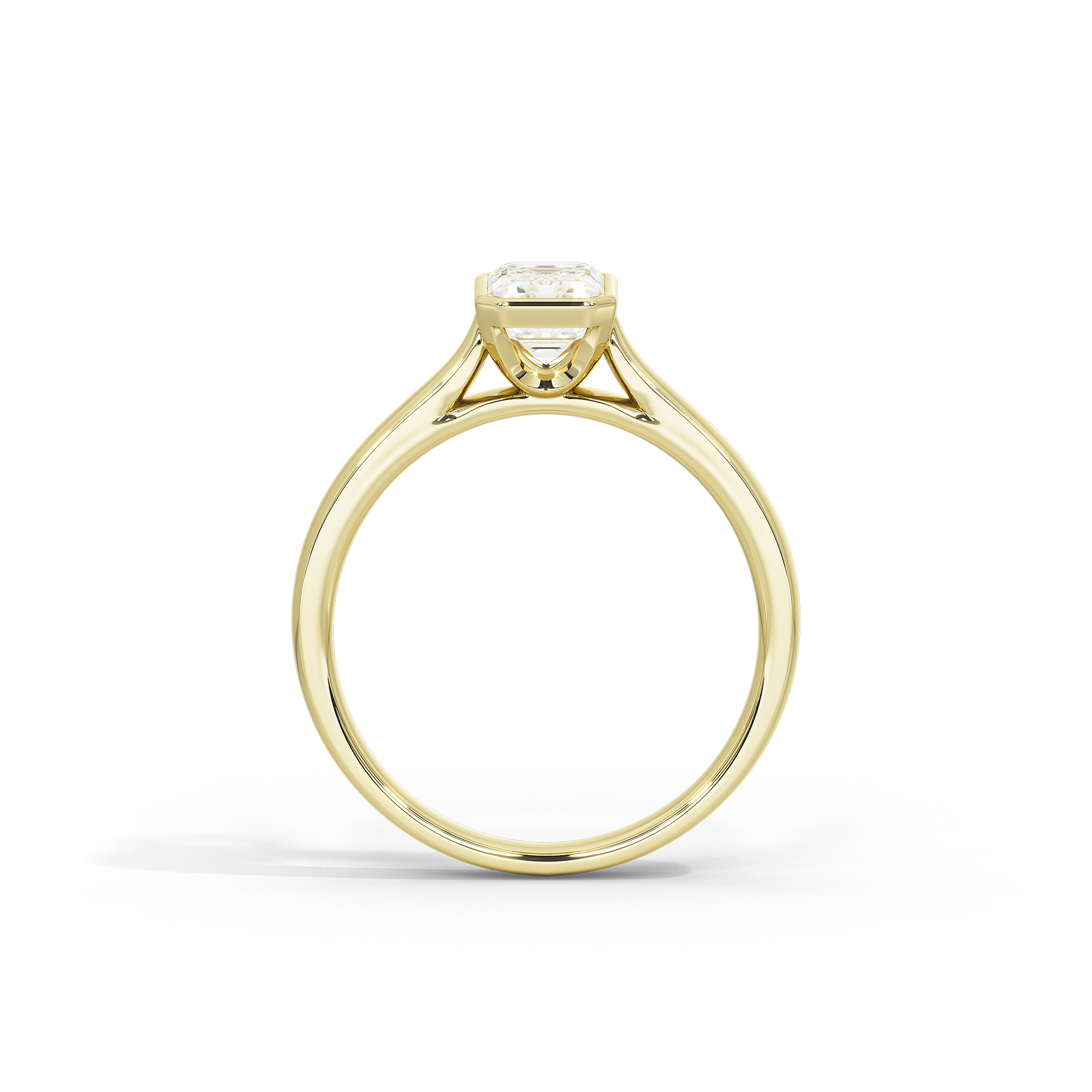 Solasta Emerald Singula Bezel 2.06 Lab Grown Diamond Ring