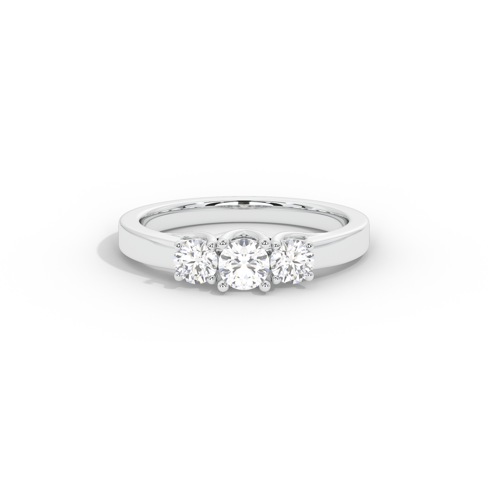 Trinity Glow 0.599 Carat Lab Grown Diamond Ring