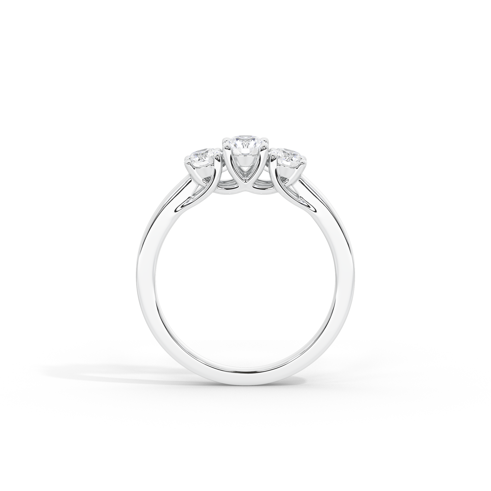 Trinity Glow 0.599 Carat Lab Grown Diamond Ring