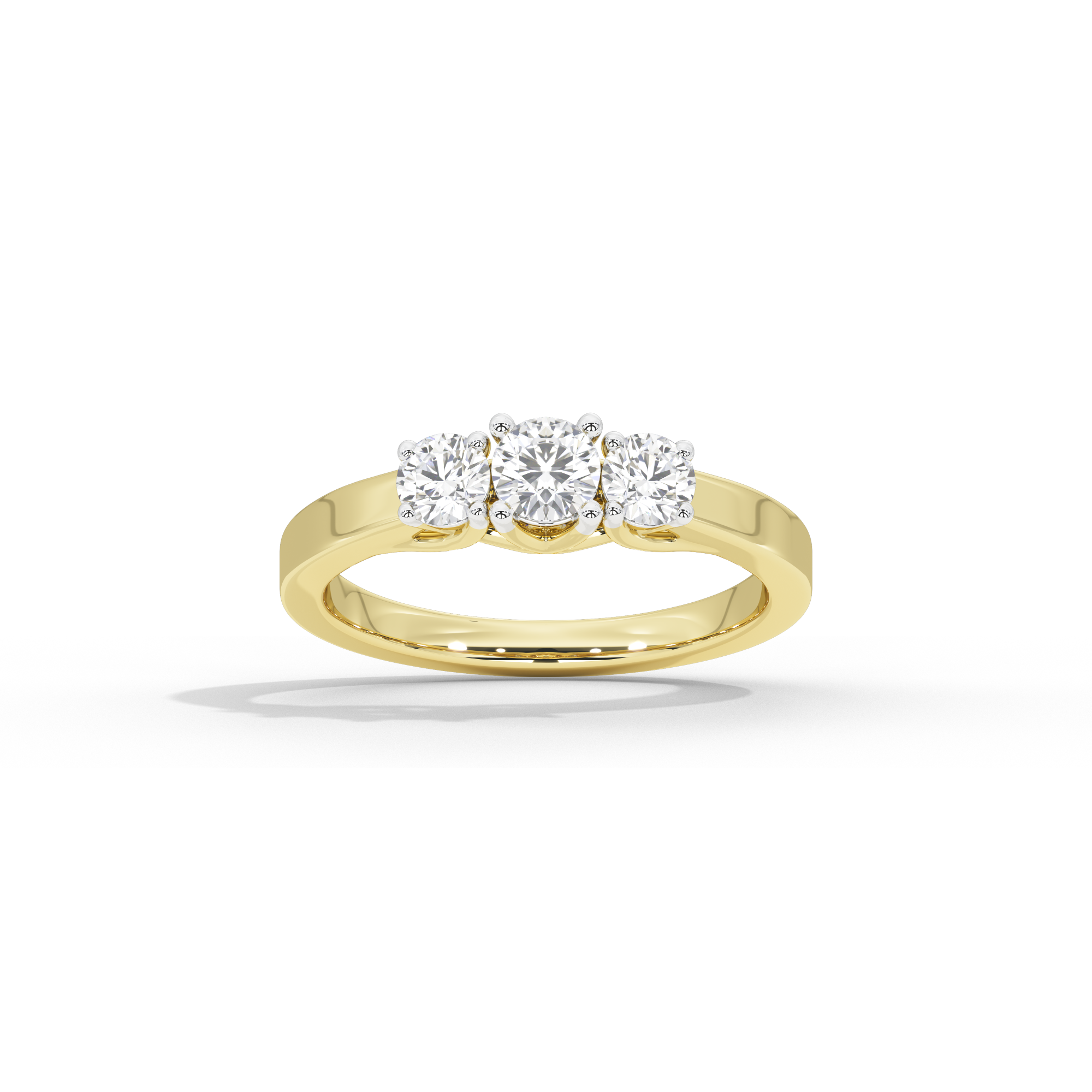 Trinity Glow 0.599 Carat Lab Grown Diamond Ring