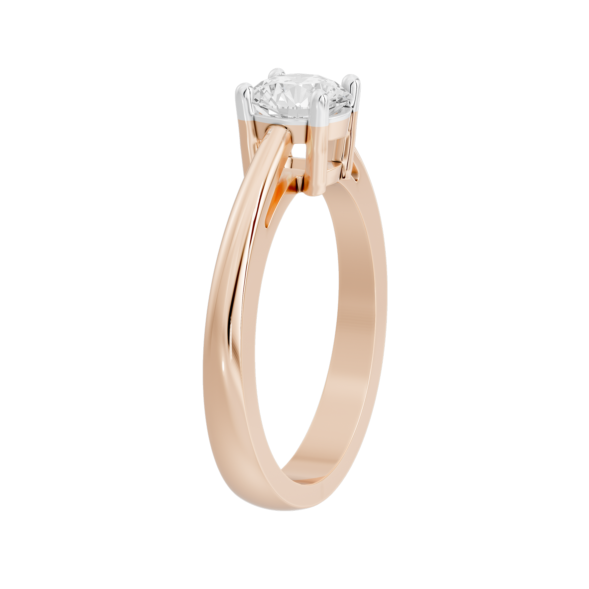 True One Singula 0.925 Carat Lab Grown Diamond Ring