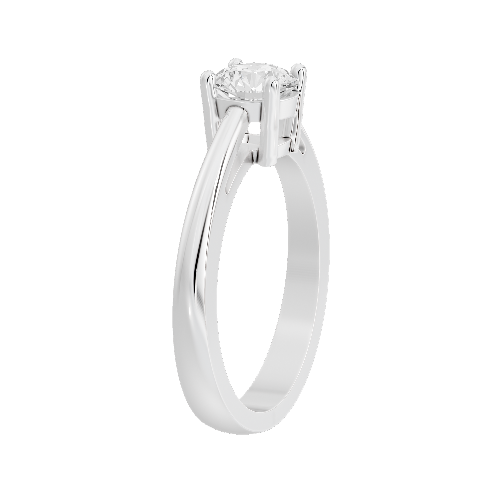 True One Singula 0.925 Carat Lab Grown Diamond Ring