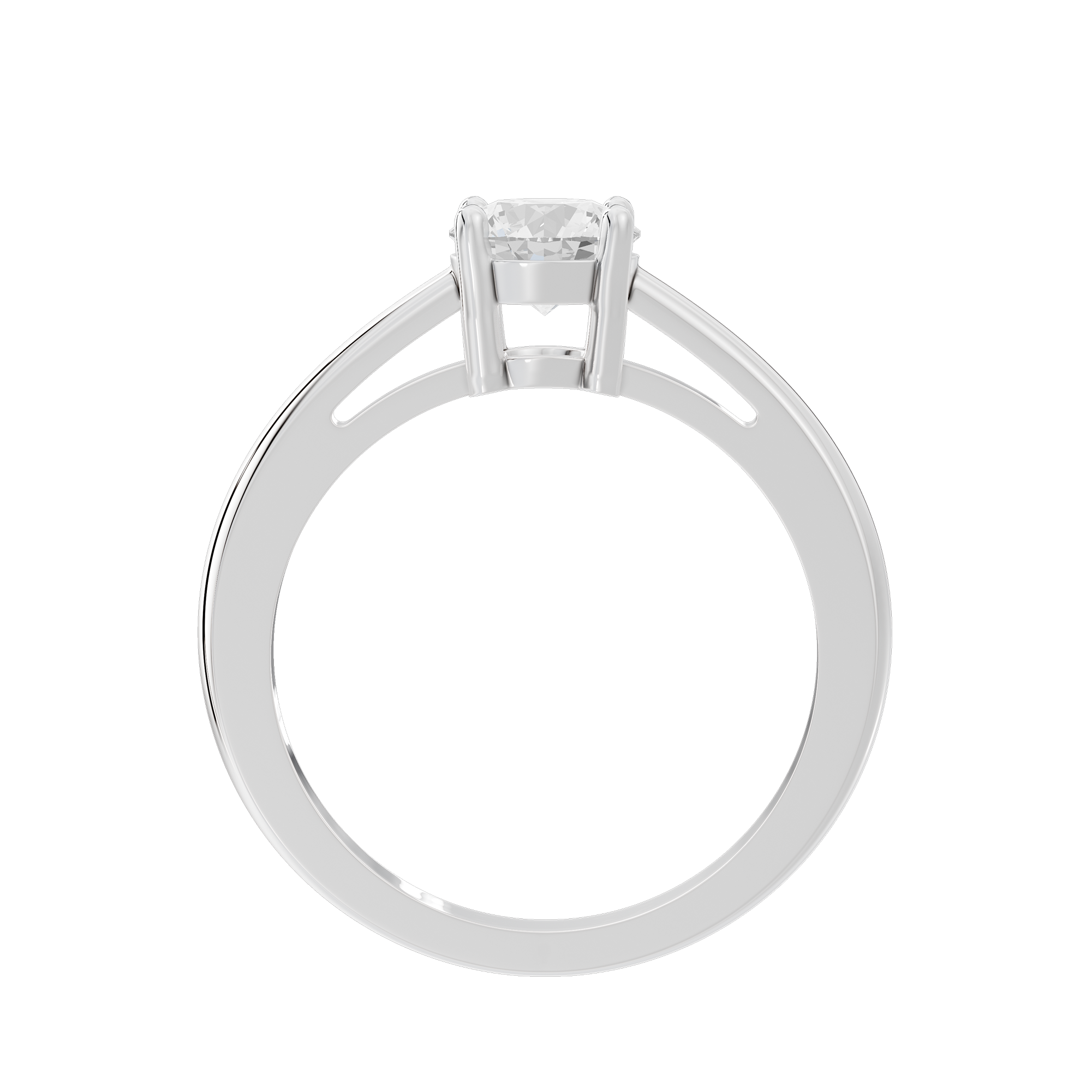 True One Singula 0.925 Carat Lab Grown Diamond Ring
